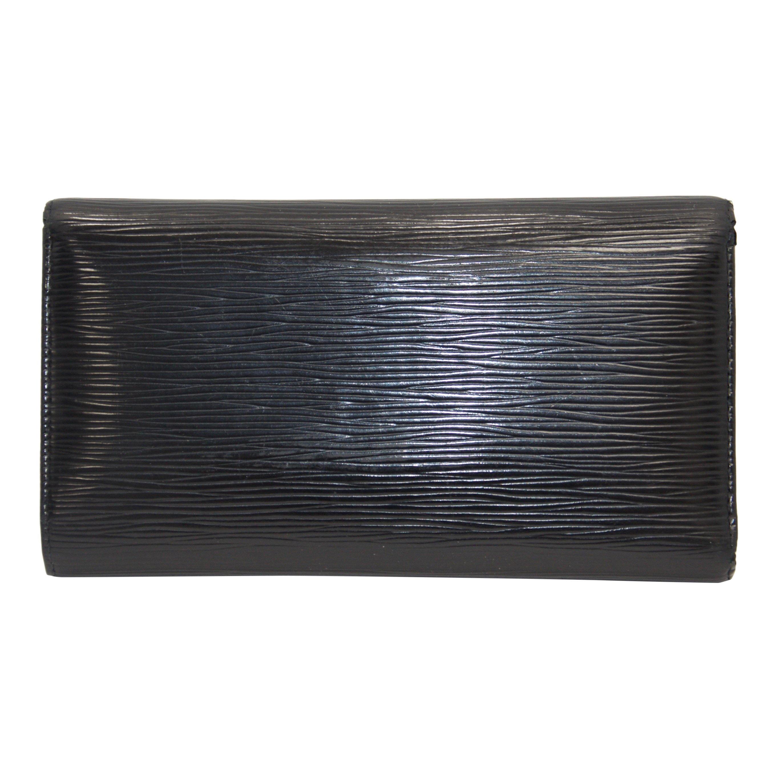 Louis Vuitton Black Epi International Wallet