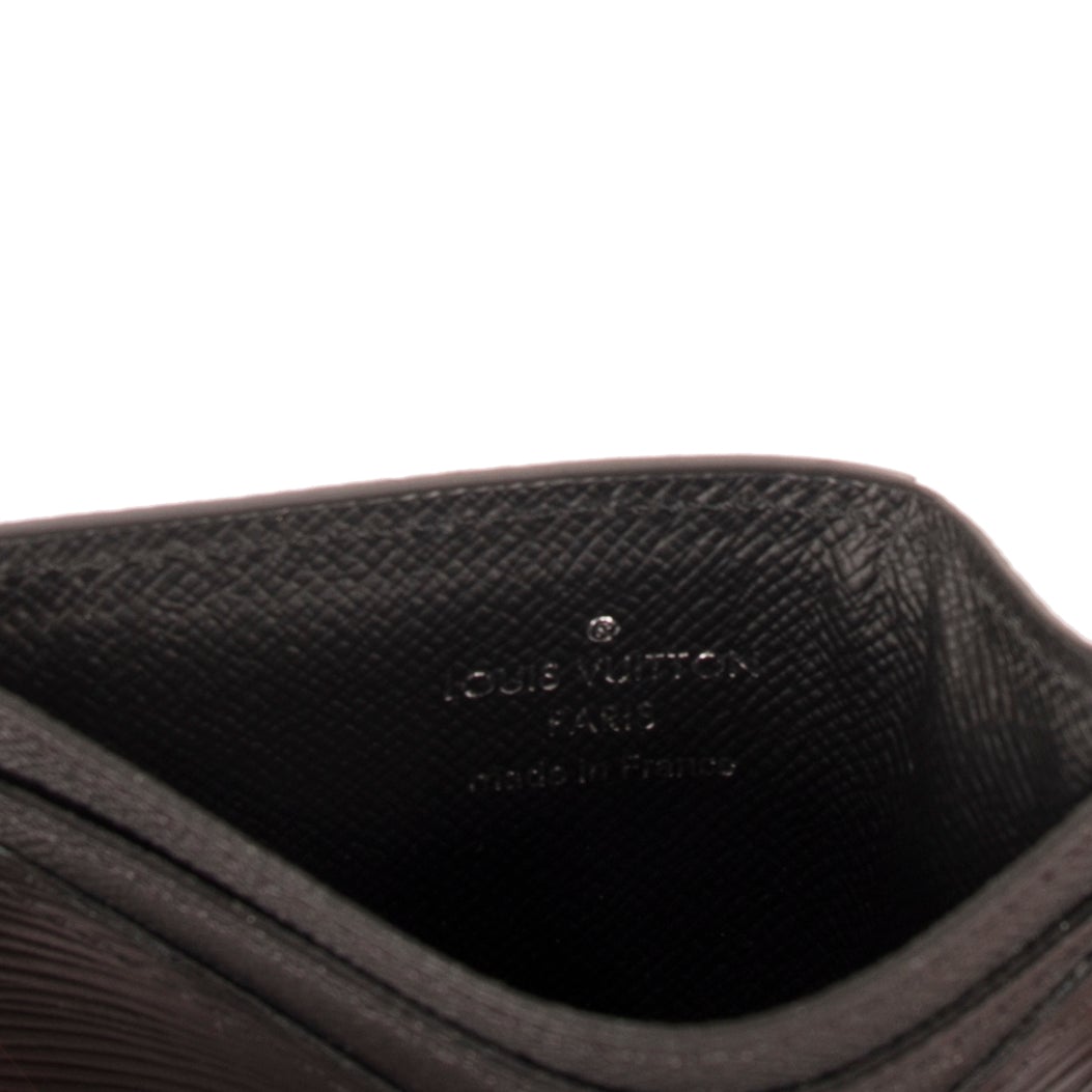 Louis Vuitton Black Epi Leather Neo Card Holder w/ Box