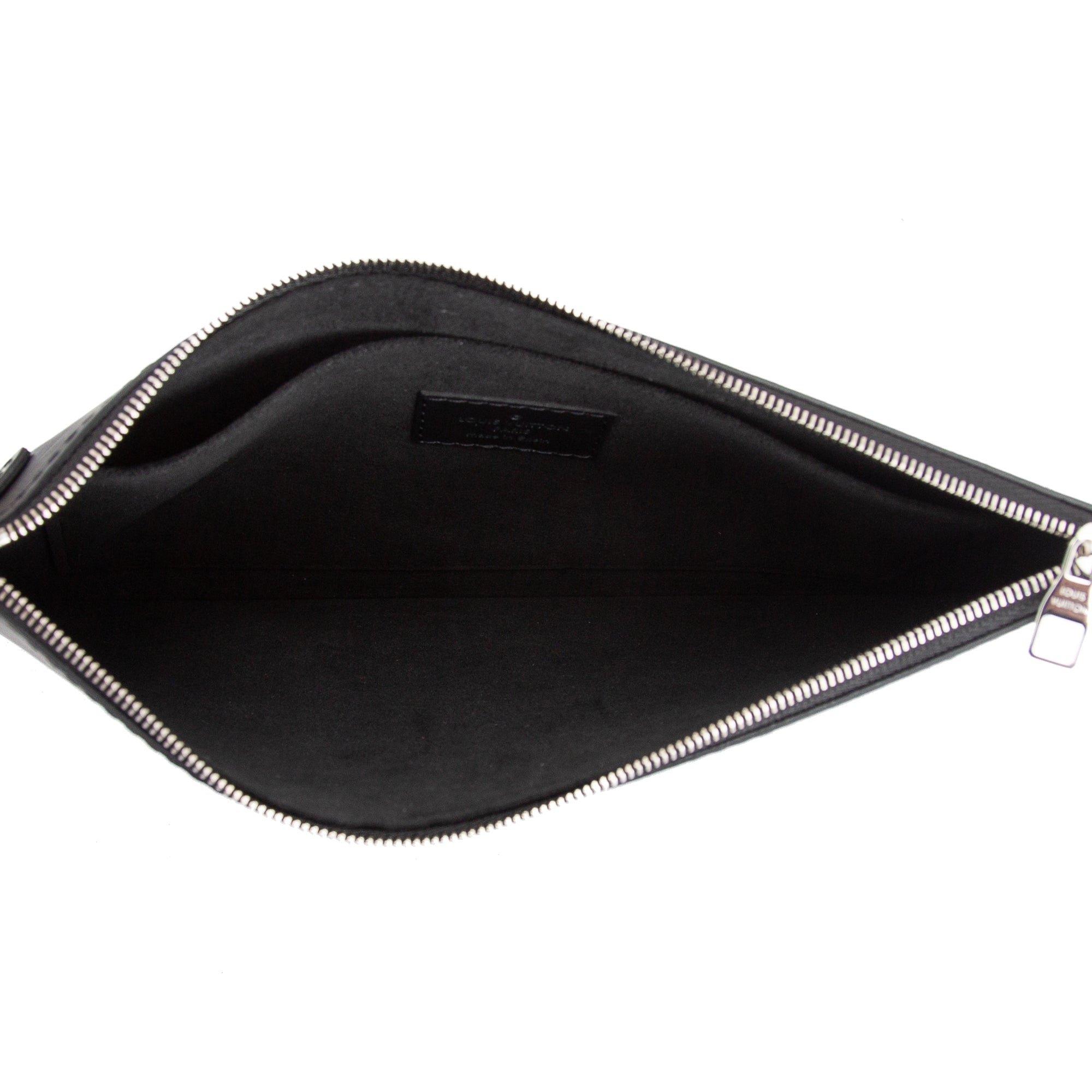 Louis Vuitton Black Epi Neverfull MM w/ Pouch