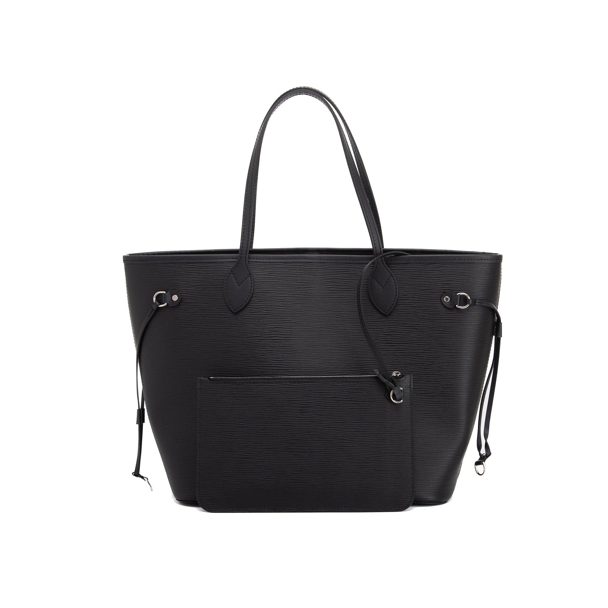 Louis Vuitton Black Epi Neverfull MM w/ Pouch