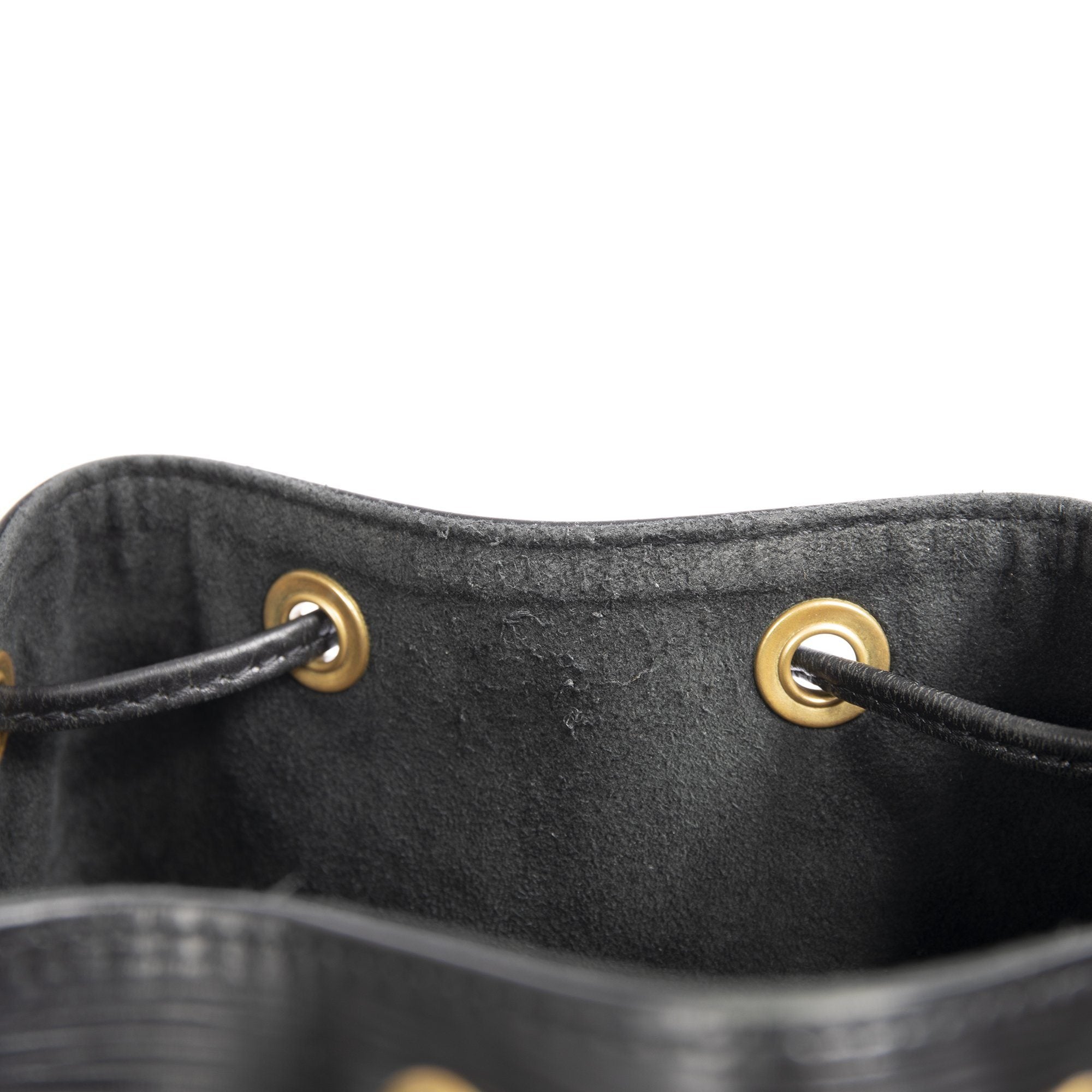 Louis Vuitton Black Epi Petite Noe Bag