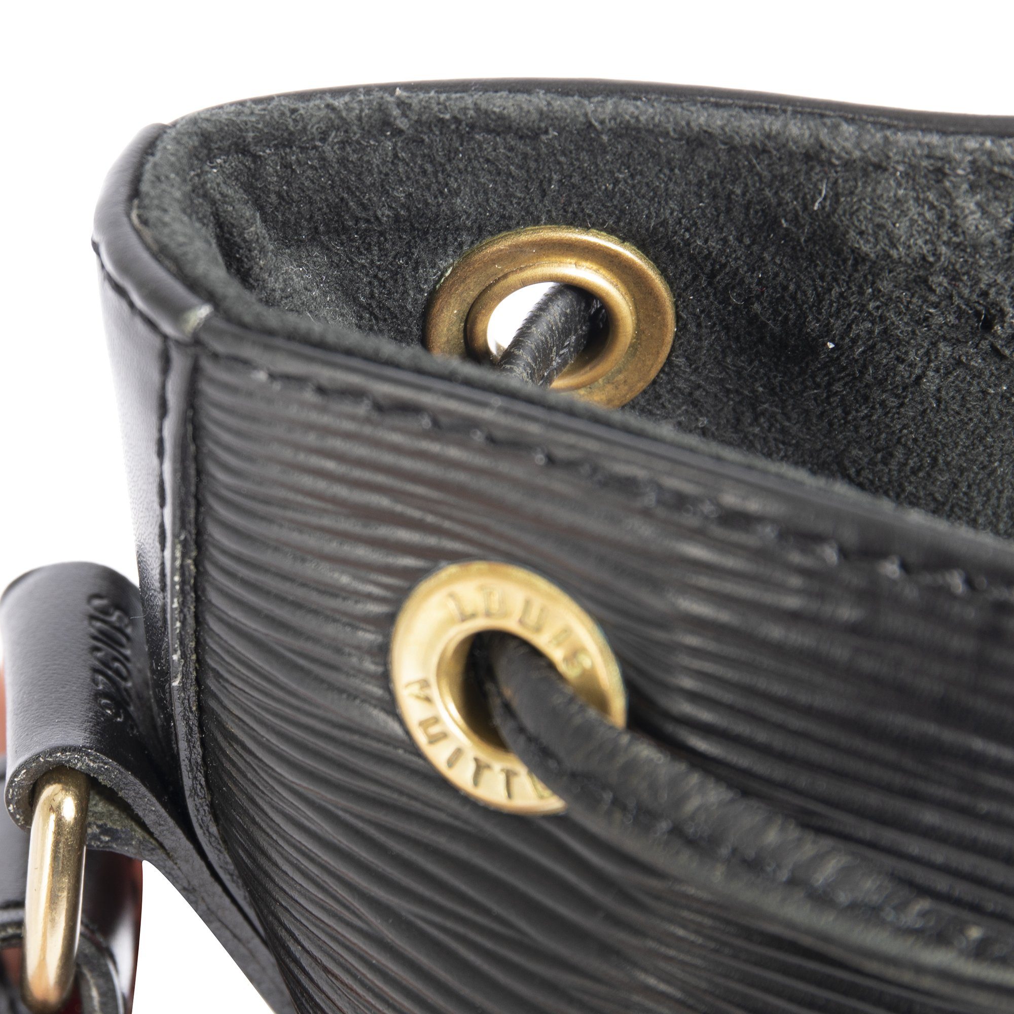 Louis Vuitton Black Epi Petite Noe Bag