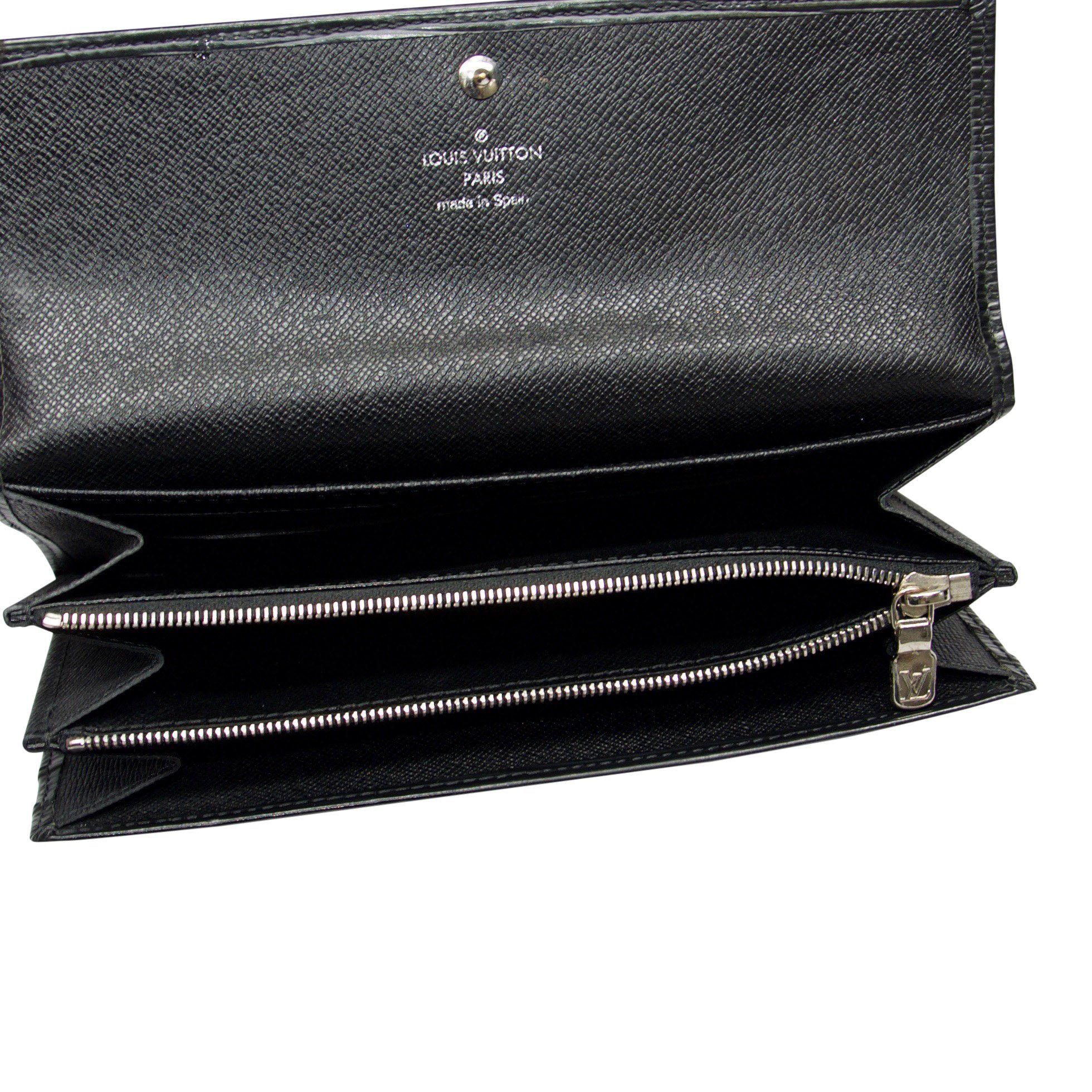 Louis Vuitton Black Epi Sarah Wallet