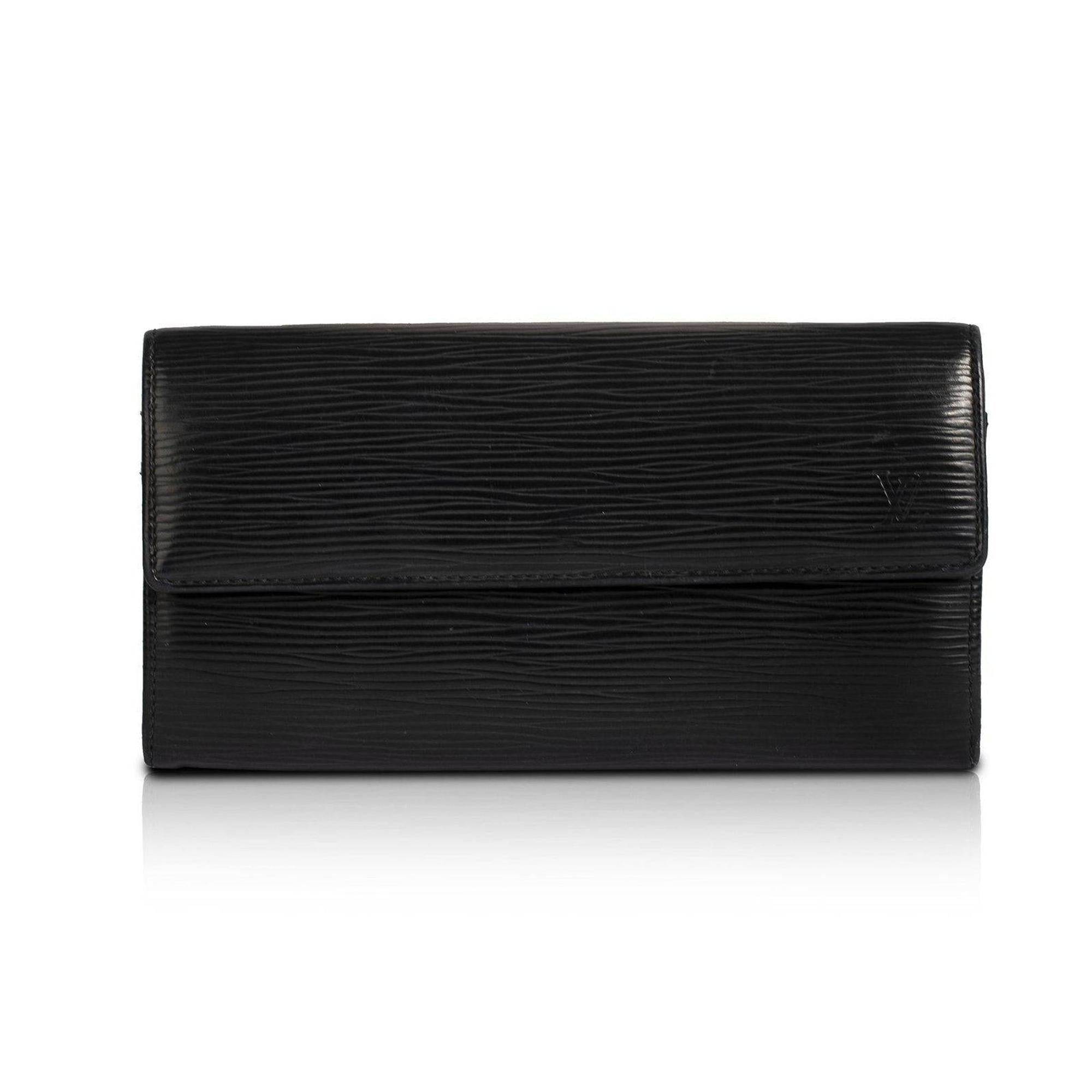 Louis Vuitton Black Epi Sarah Wallet