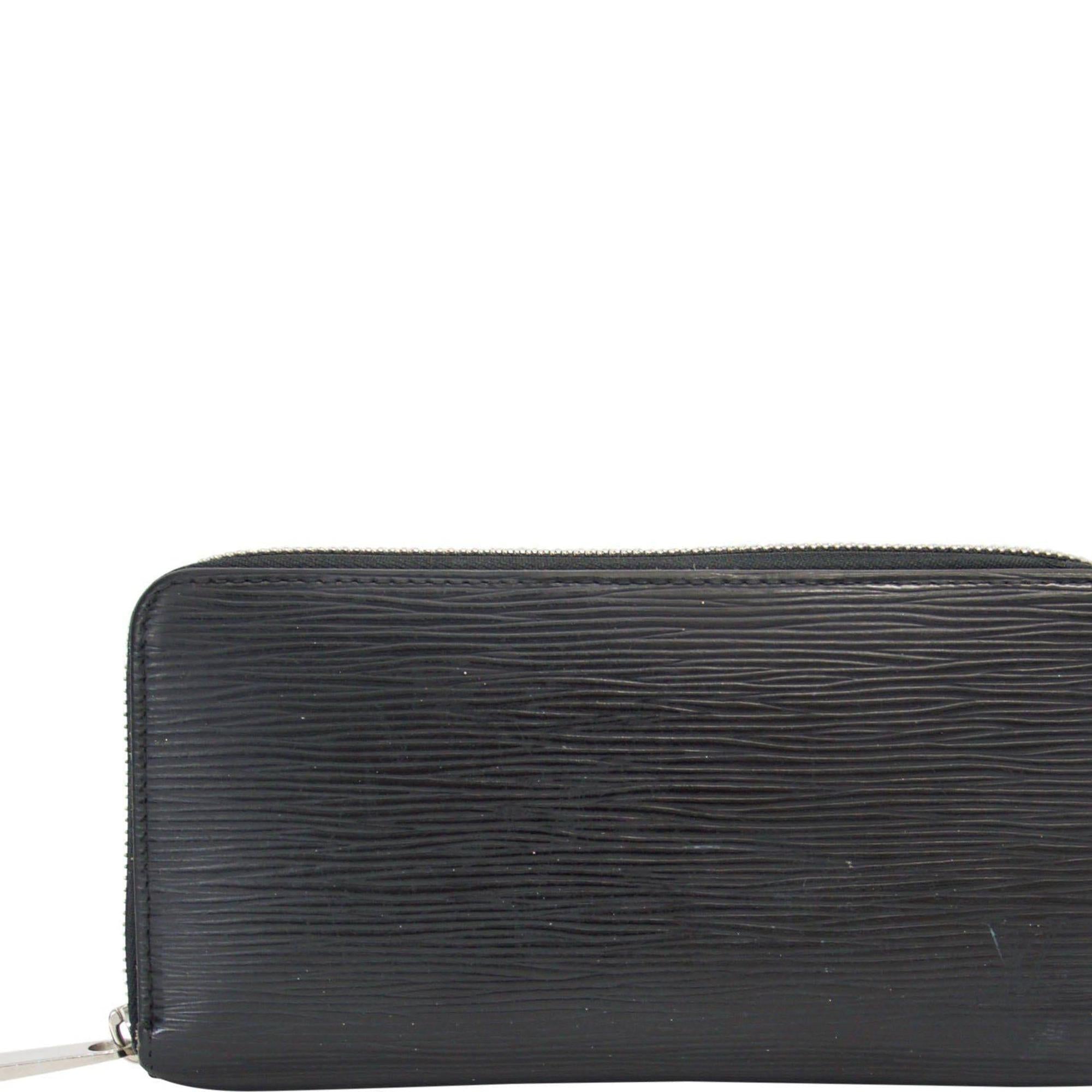 Louis Vuitton Black Epi Zippy Wallet