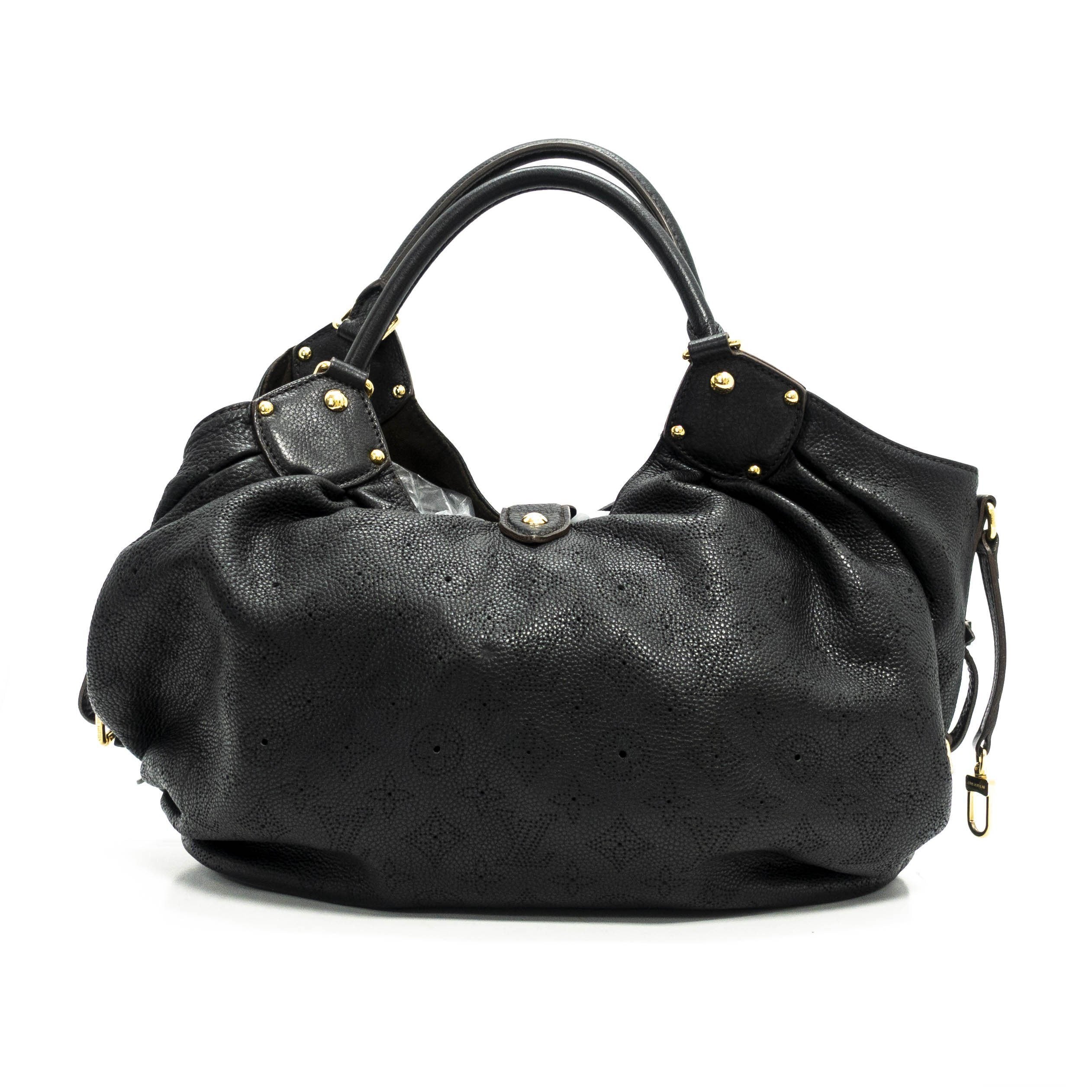 Louis Vuitton Black Mahina L Hobo