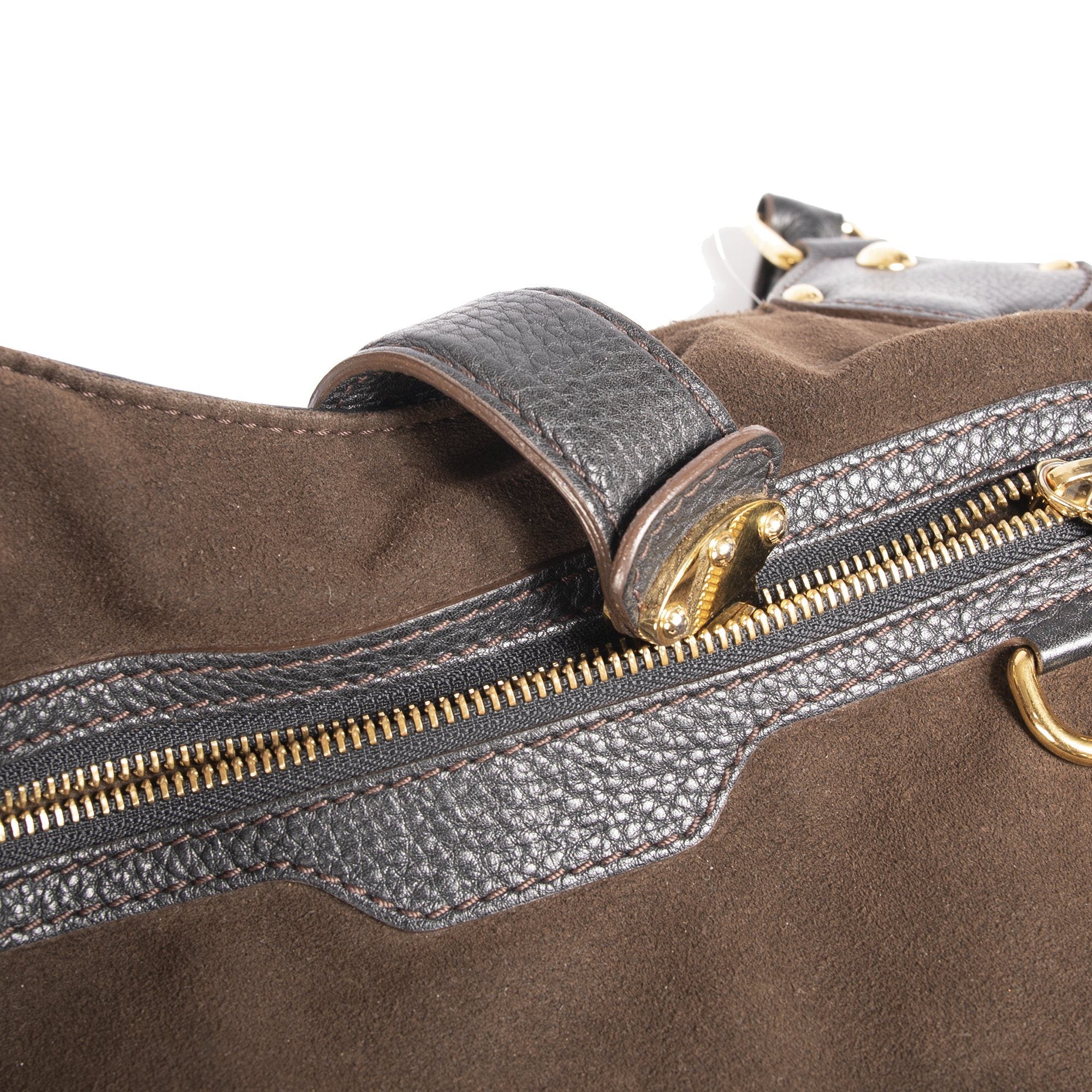 Louis Vuitton Black Mahina L Hobo w/ Receipt