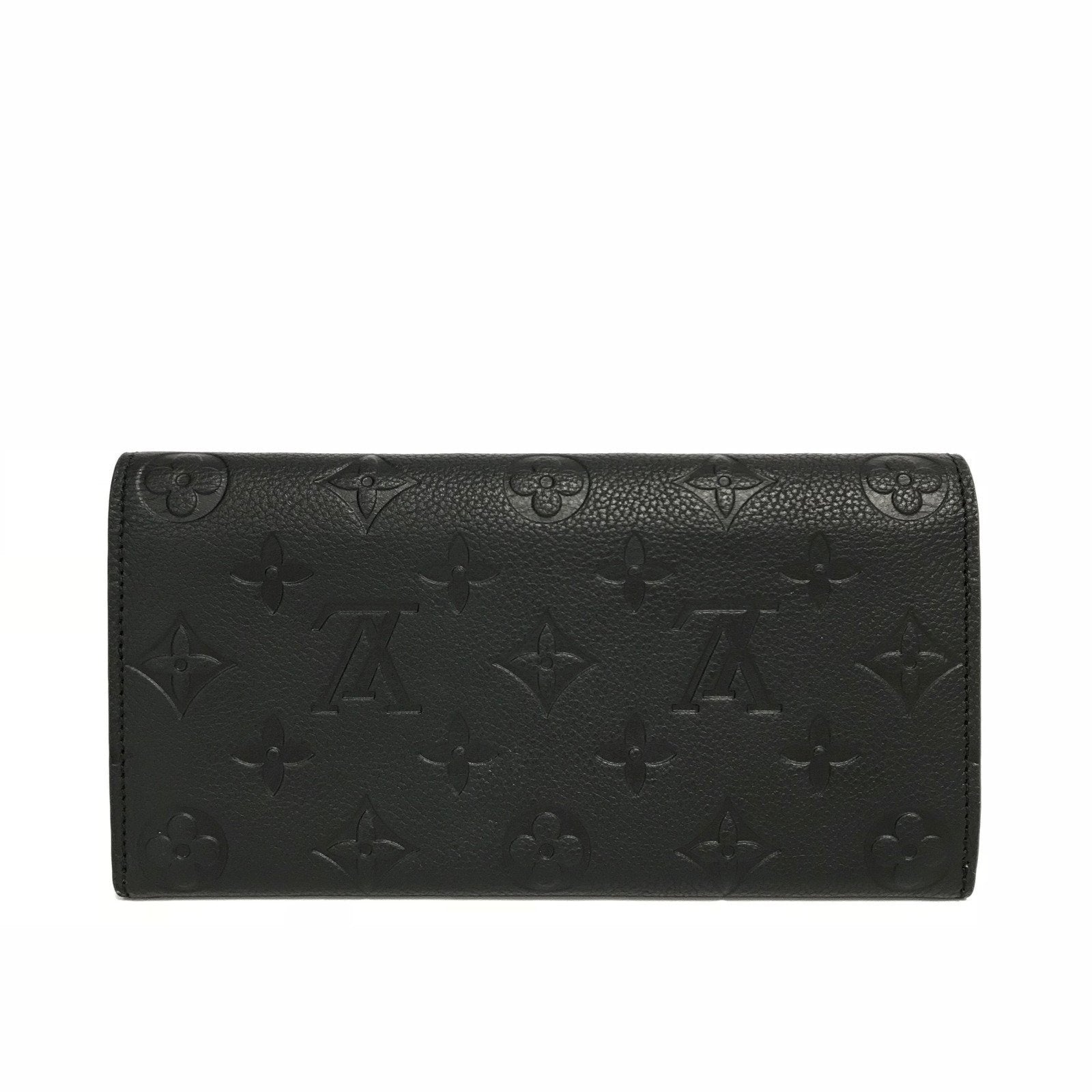 Louis Vuitton Black Monogram Empreinte Emilie Wallet