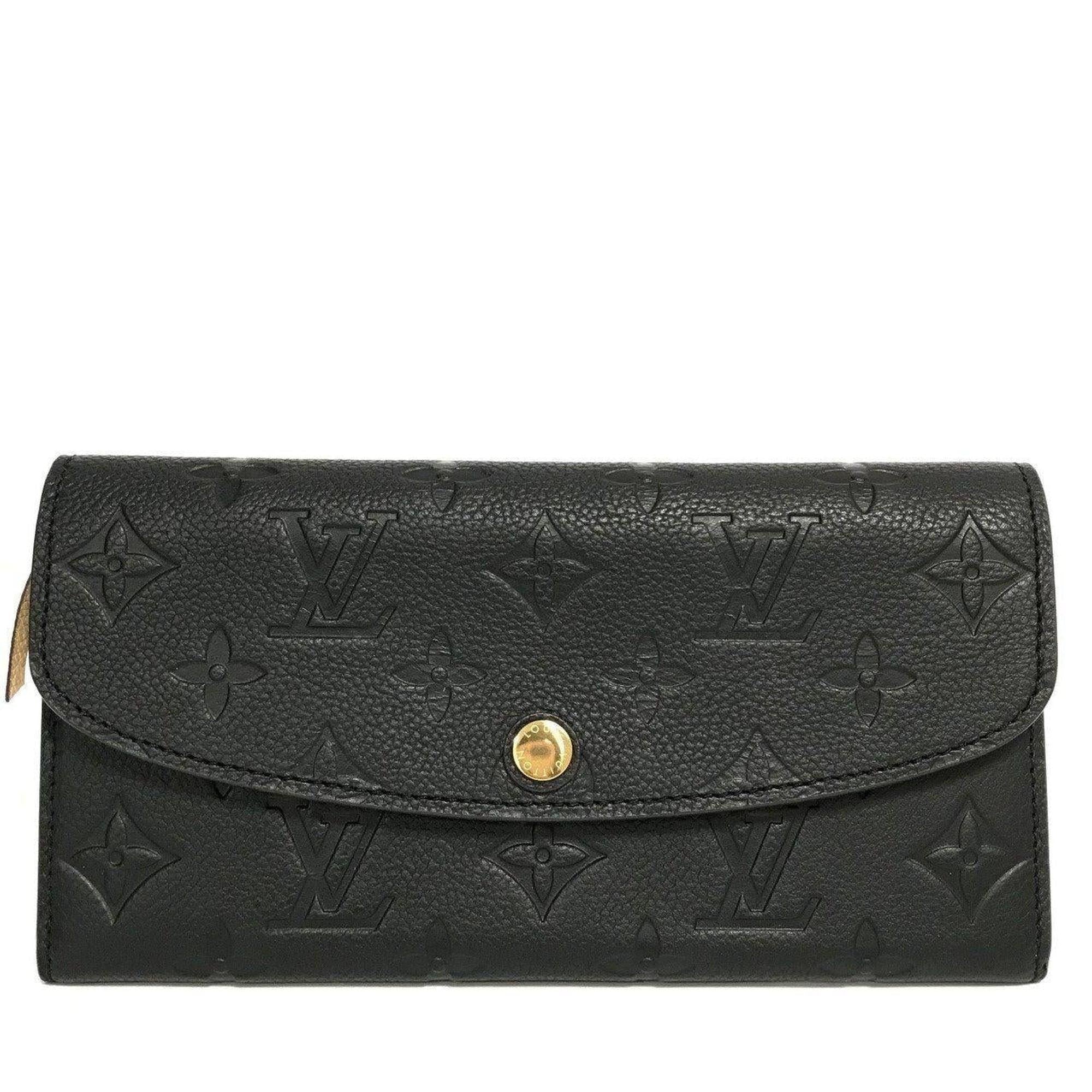 Louis Vuitton Black Monogram Empreinte Emilie Wallet