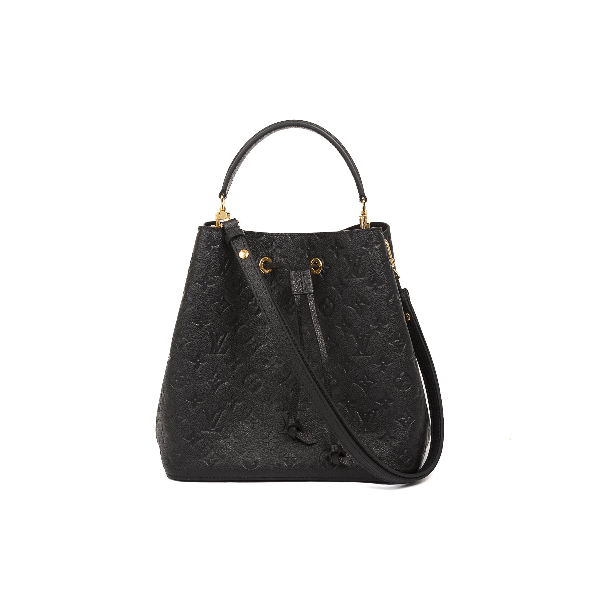 Louis Vuitton Black Monogram Empreinte Neonoe MM w/ Box