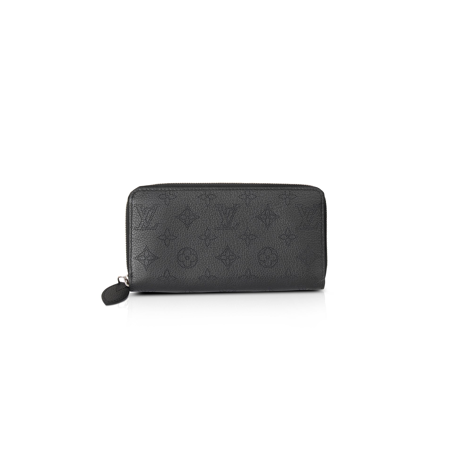Louis Vuitton Black Monogram Mahina Zippy Wallet