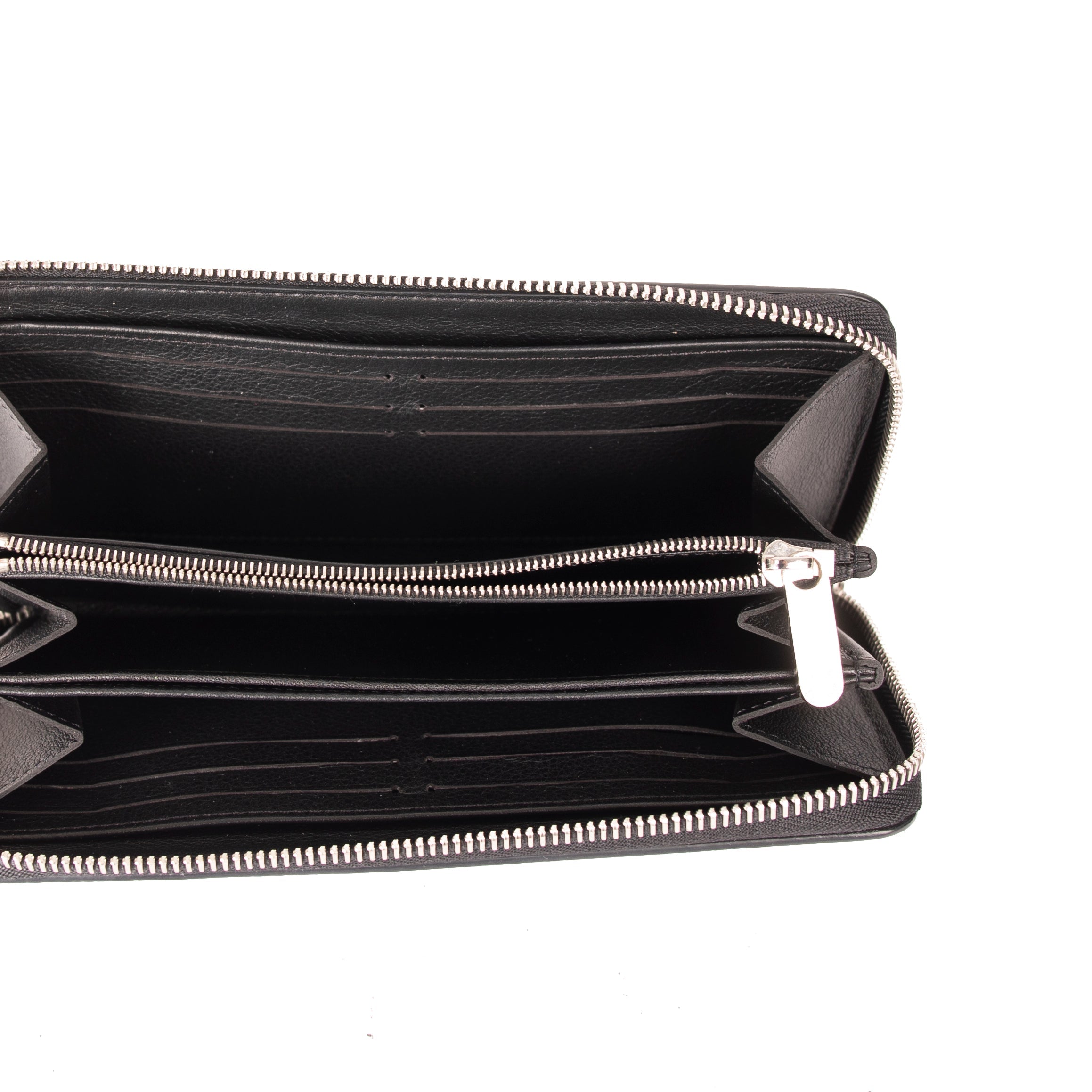 Louis Vuitton Black Monogram Mahina Zippy Wallet