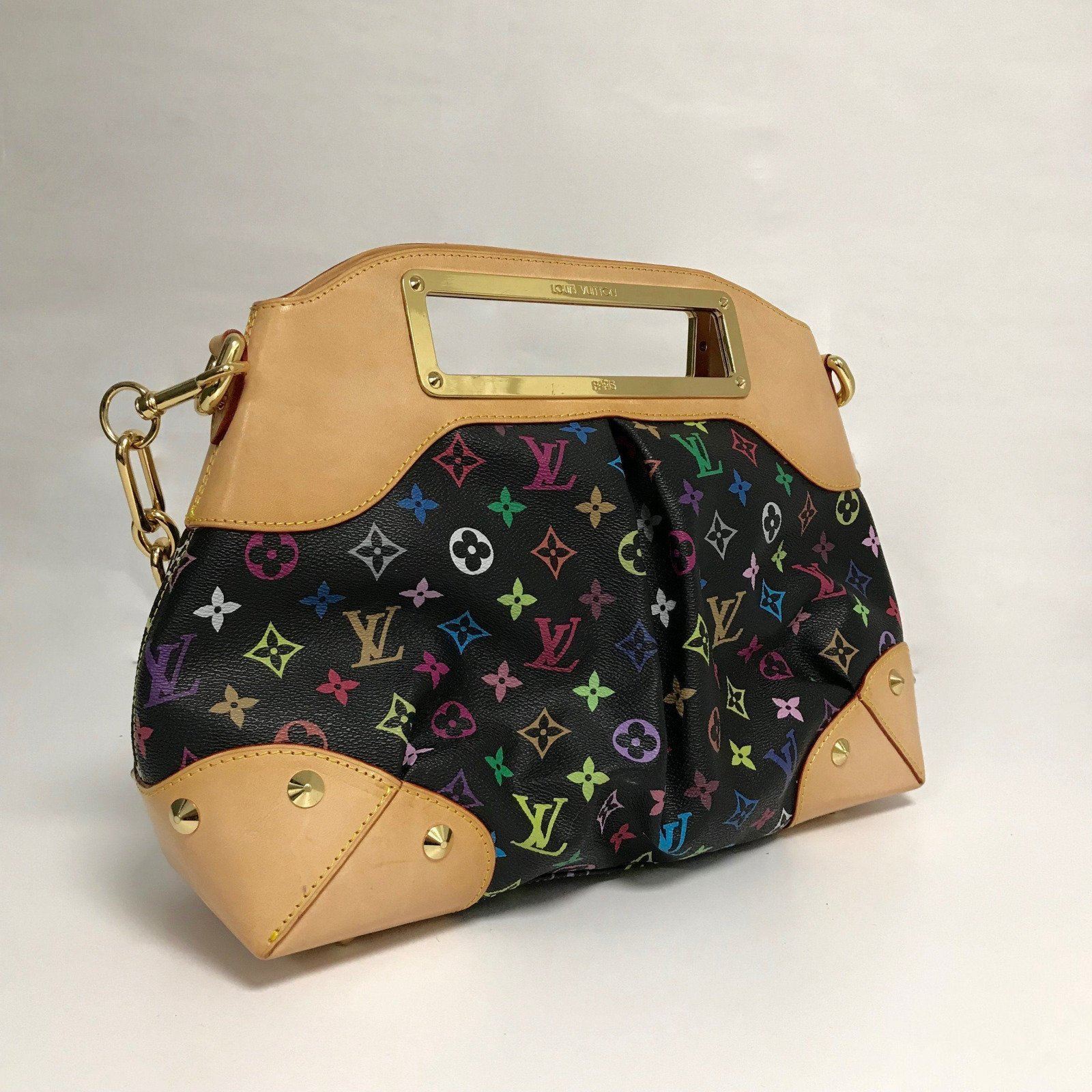 Louis Vuitton Black Monogram Multicolour Judy GM Bag