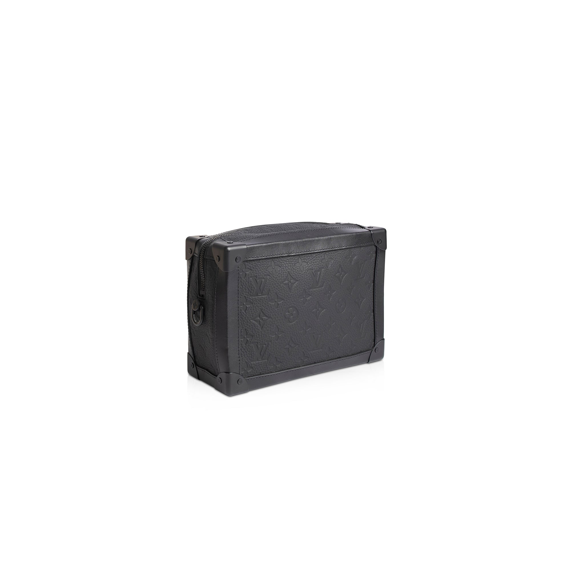 Louis Vuitton Black Monogram Taurillon Soft Trunk Bag