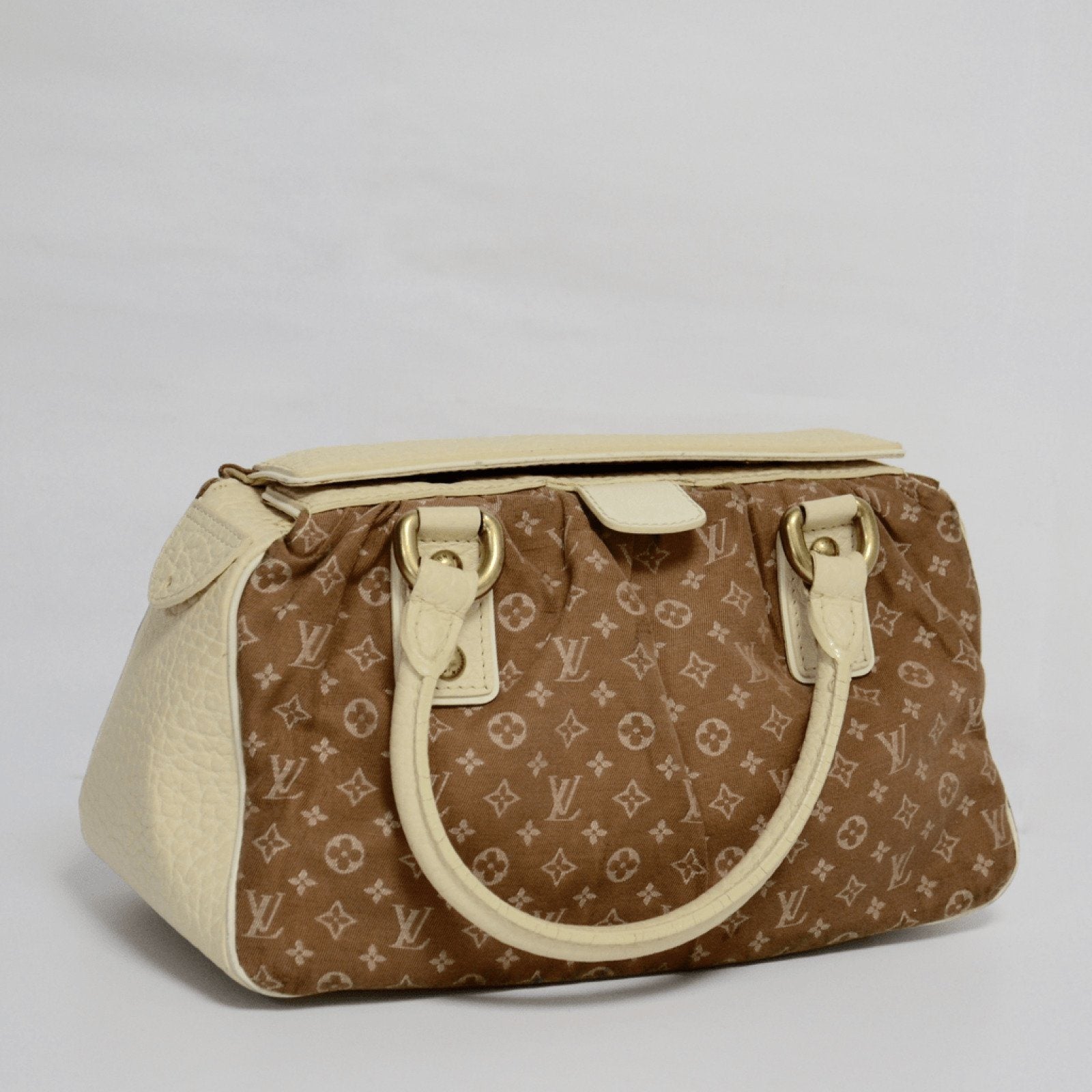 Louis Vuitton Brown Mini Lin Trapeze PM