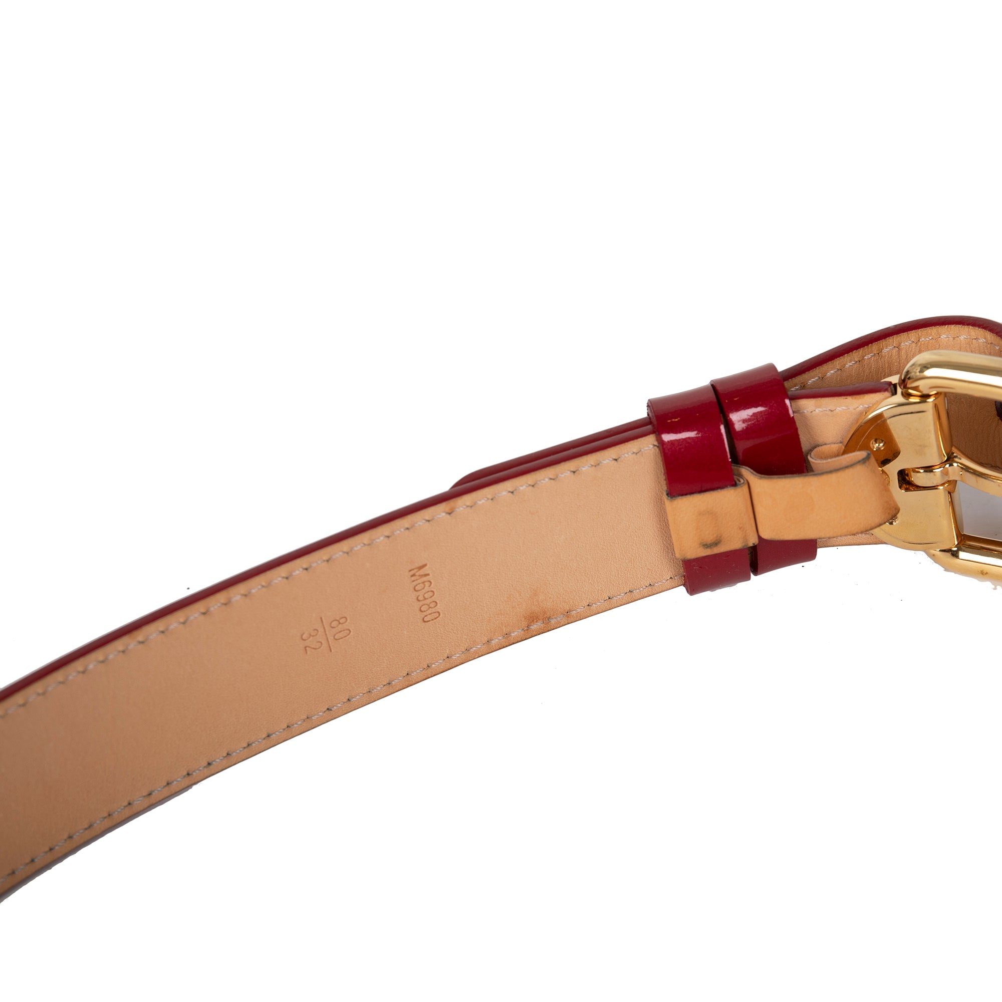 Louis Vuitton Ceinture Vernis Leather Belt