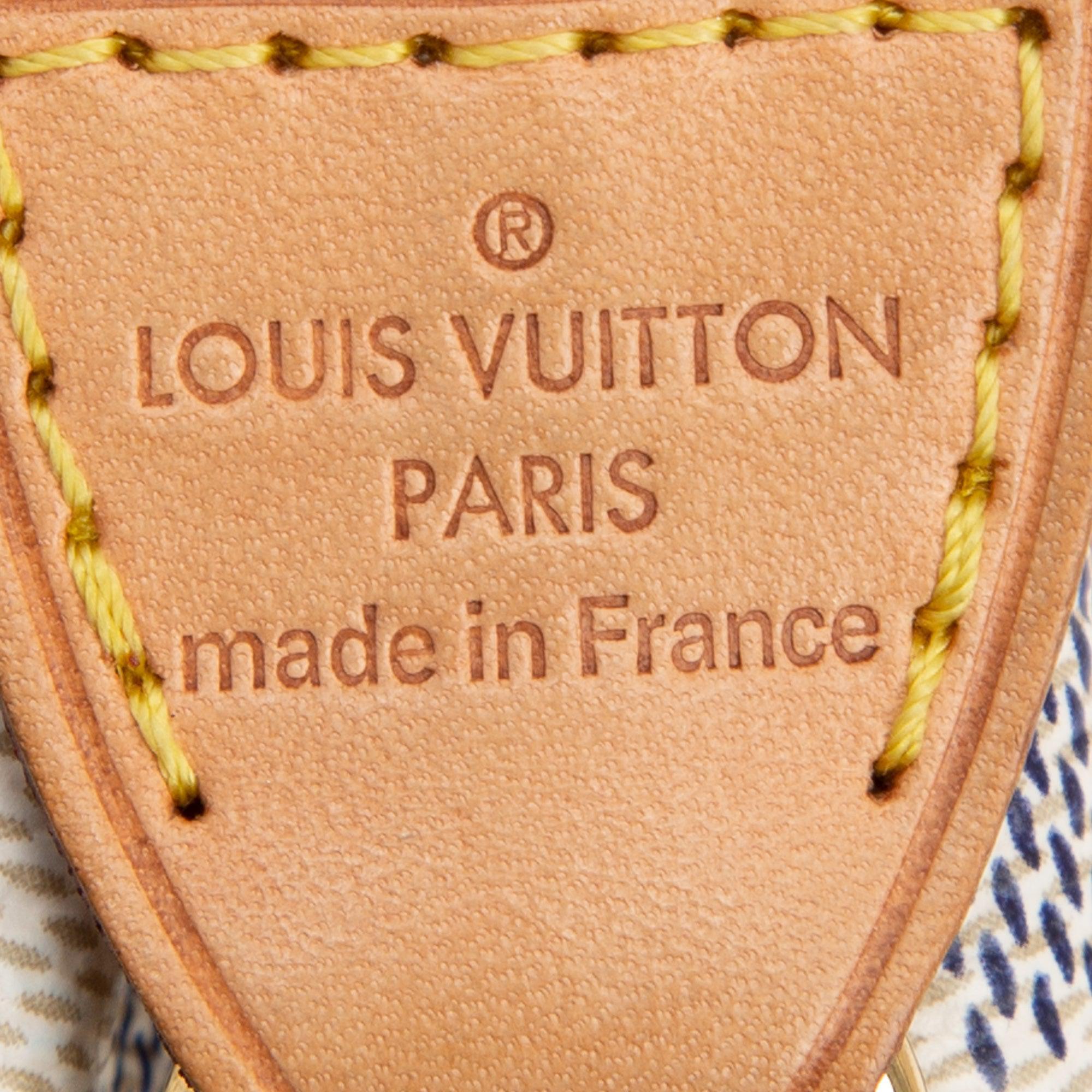 Louis Vuitton Damier Azur Eva Clutch w/ Strap & Box