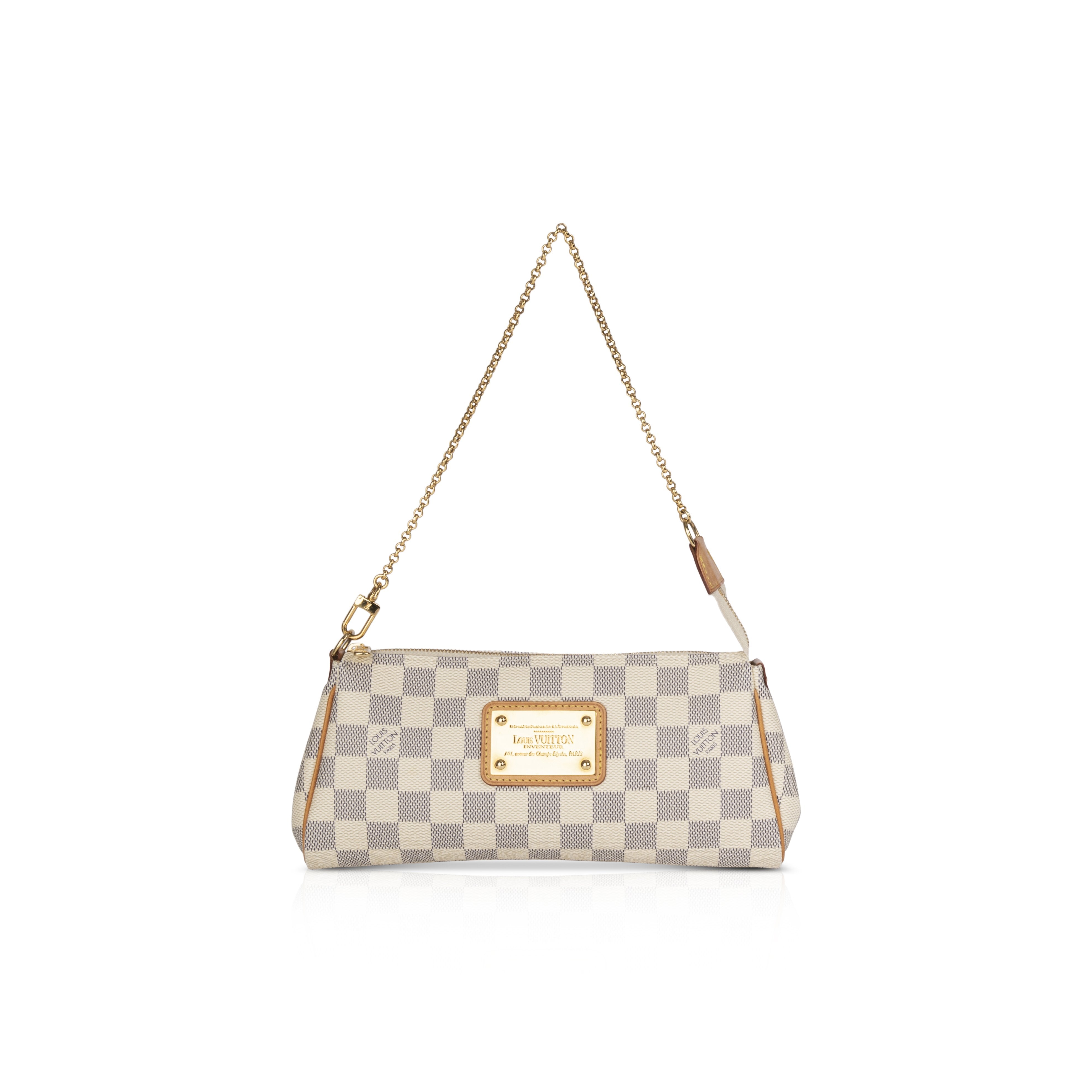 Louis Vuitton Damier Azur Eva Clutch with Strap
