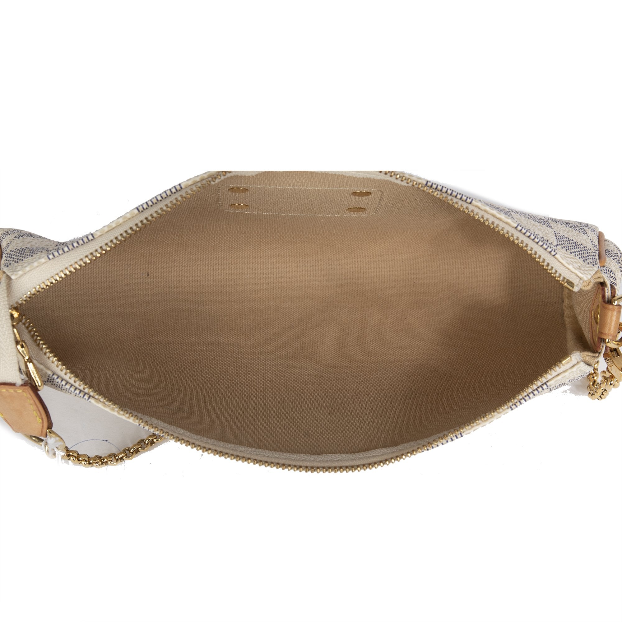 Louis Vuitton Damier Azur Eva Clutch with Strap