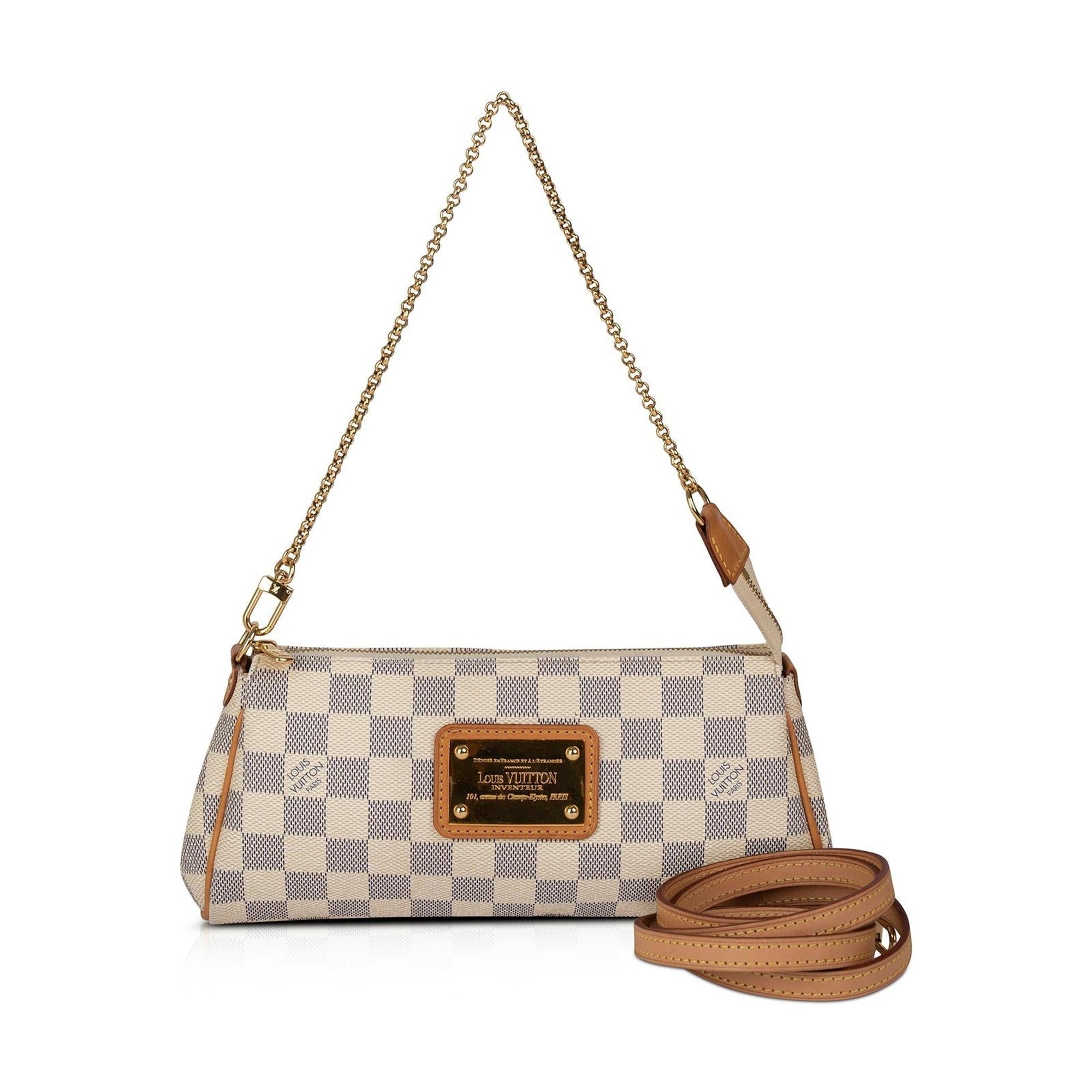 Louis Vuitton Damier Azur Eva Clutch with Strap
