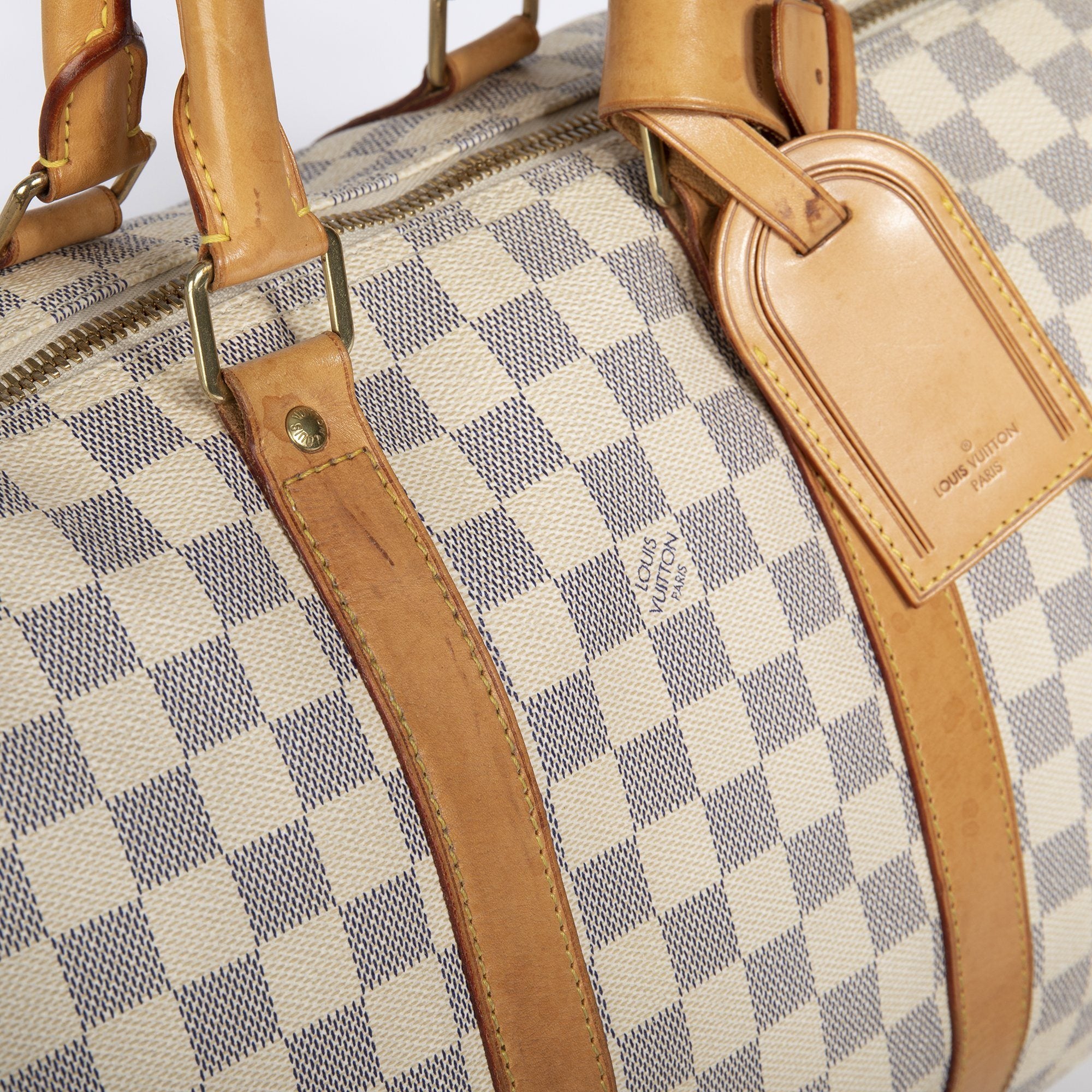Louis Vuitton Damier Azur Keepall Bandouliere 45