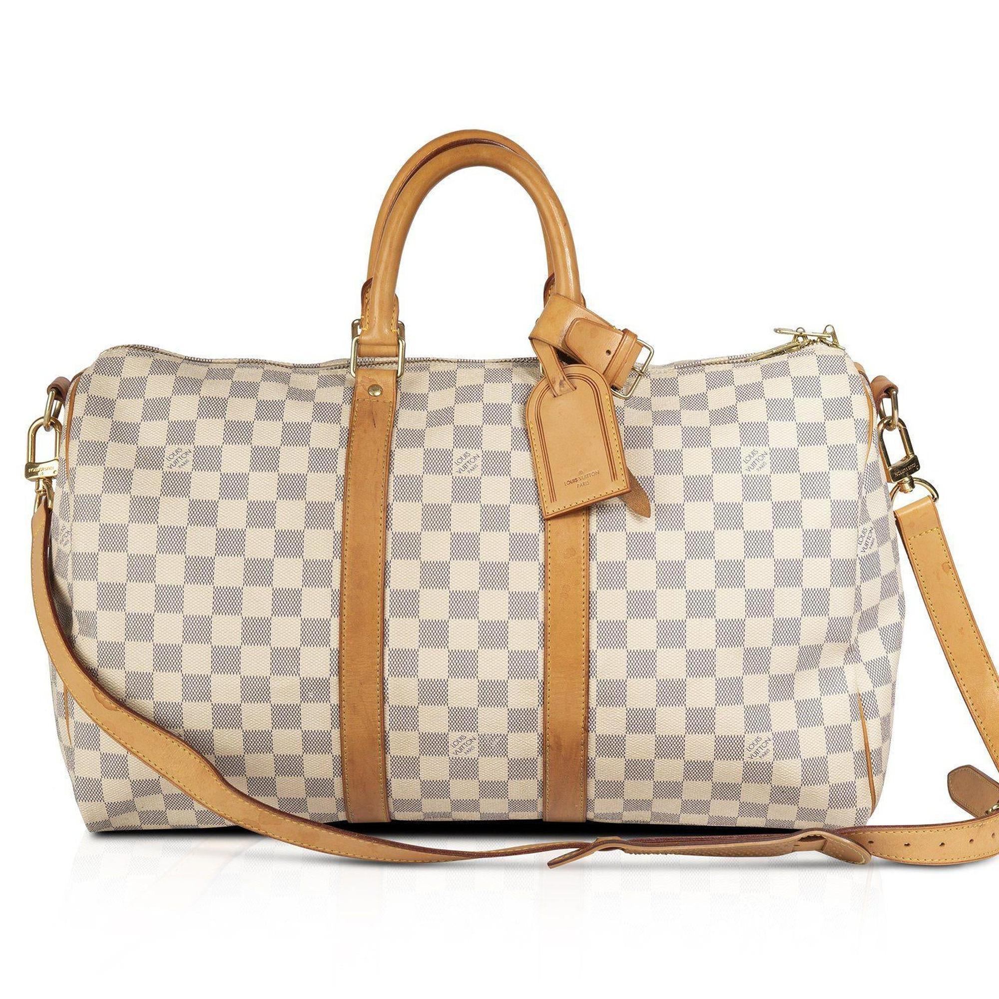 Louis Vuitton Damier Azur Keepall Bandouliere 45