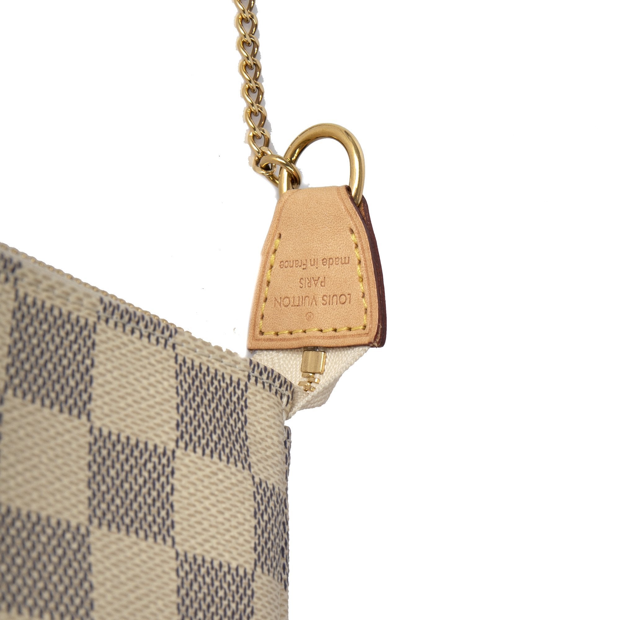 Louis Vuitton Damier Azur Mini Pochette Accessories w/ Box