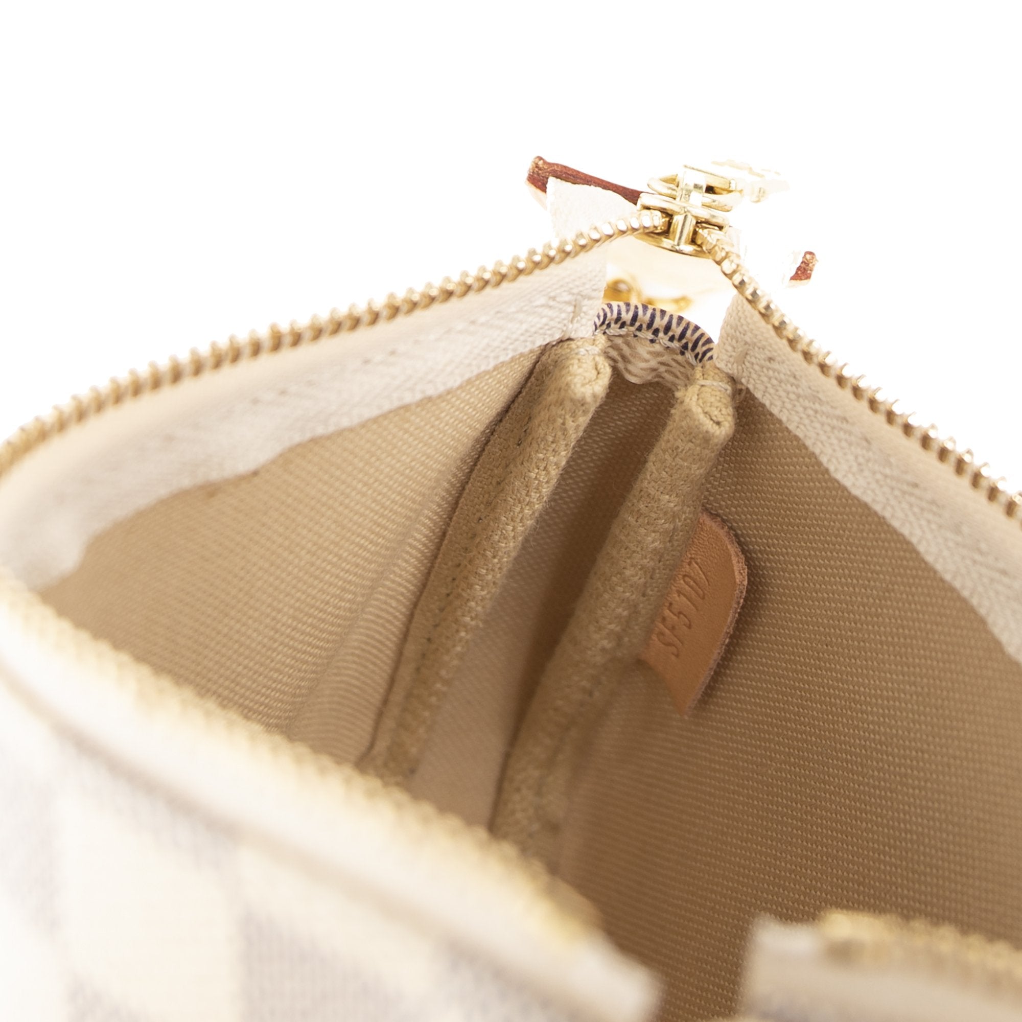 Louis Vuitton Damier Azur Mini Pochette Accessories w/ Box