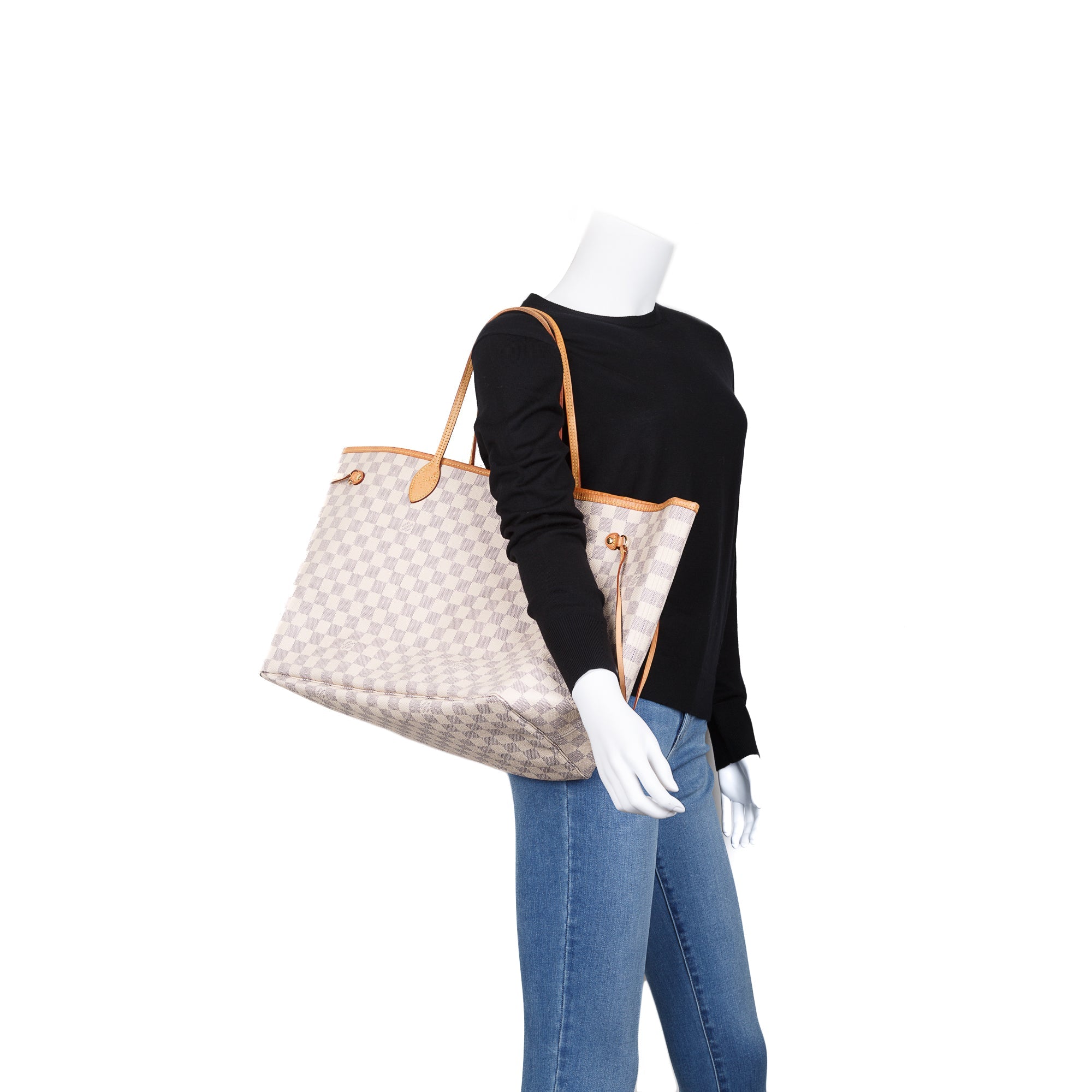 Louis Vuitton Damier Azur Neverfull GM w/ Pouch