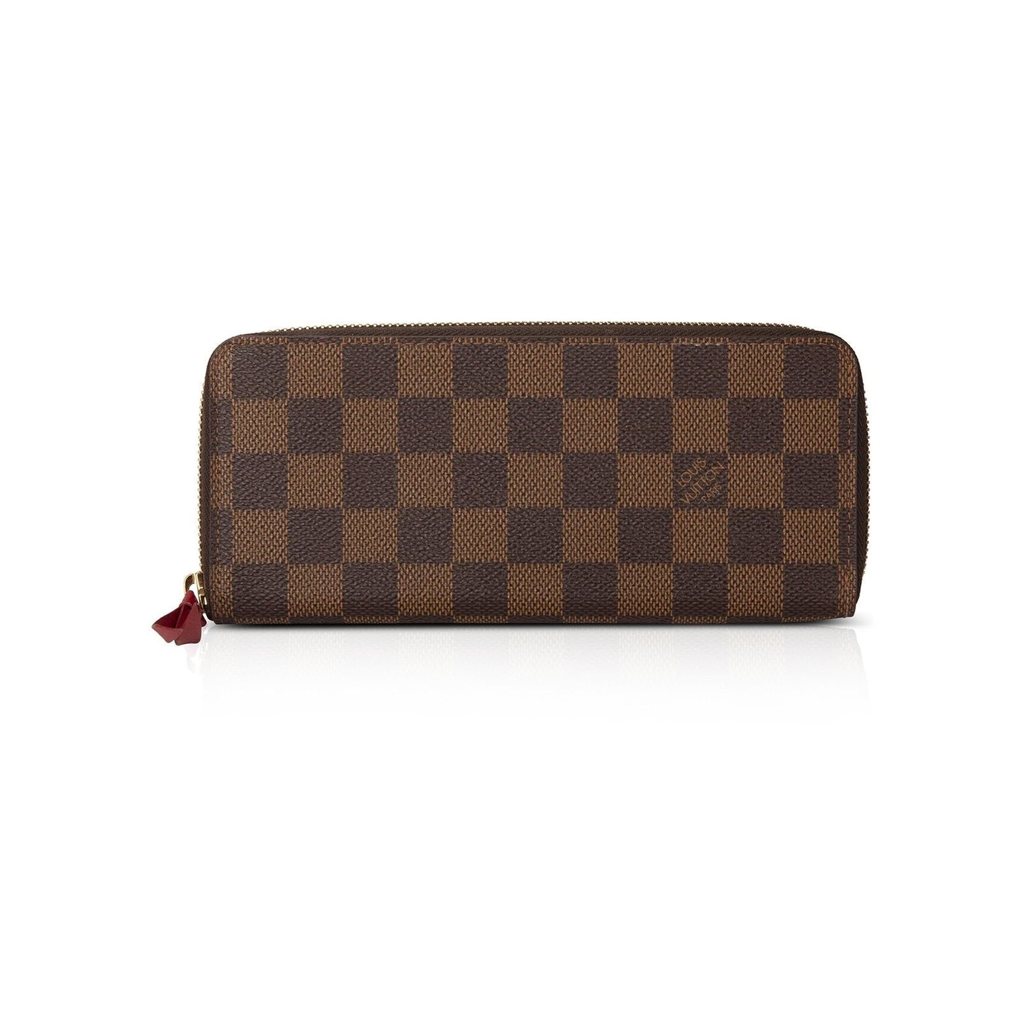 Louis Vuitton Damier Ebene Clemence Wallet w/ Box
