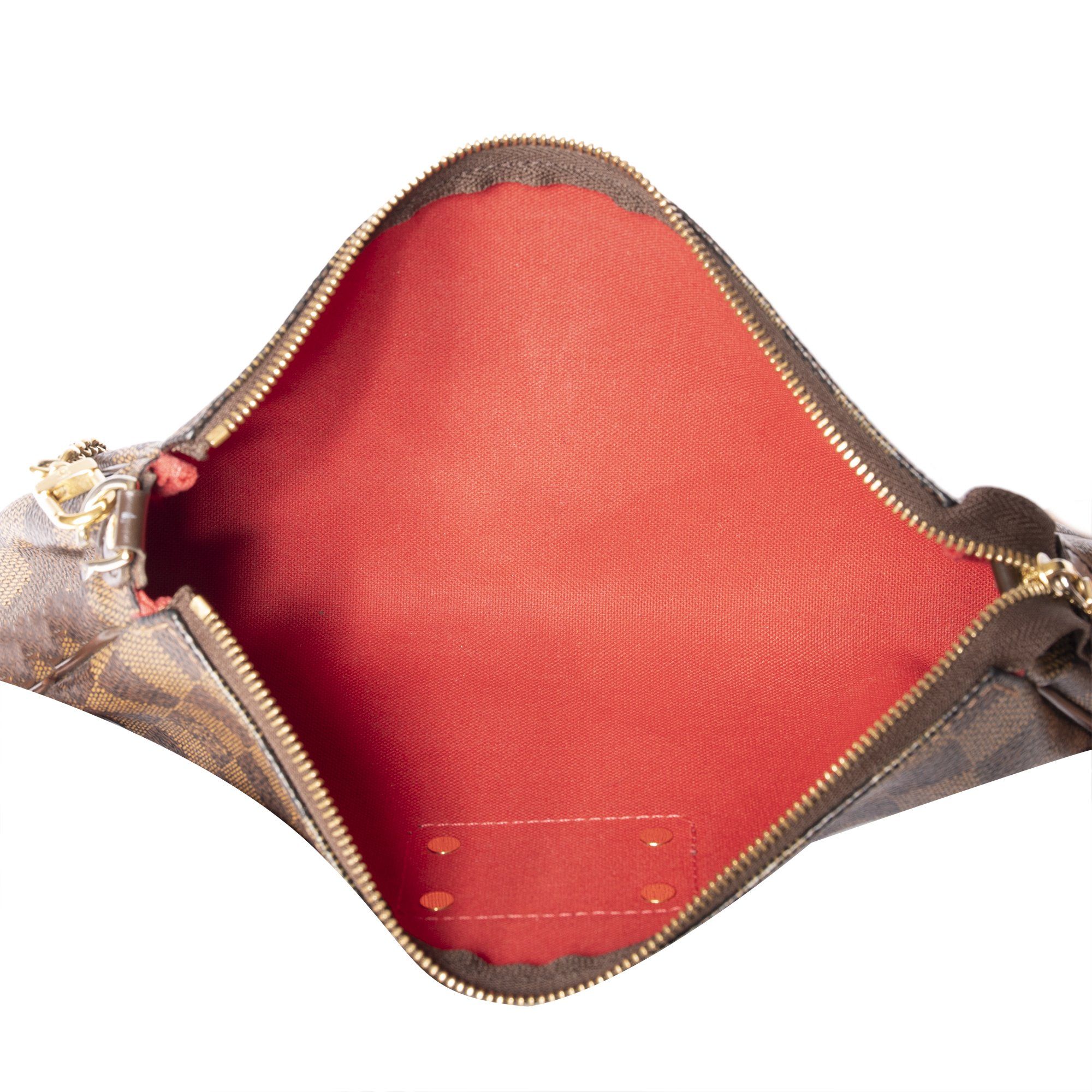 Louis Vuitton Damier Ebene Eva Clutch w/ Shoulder Strap