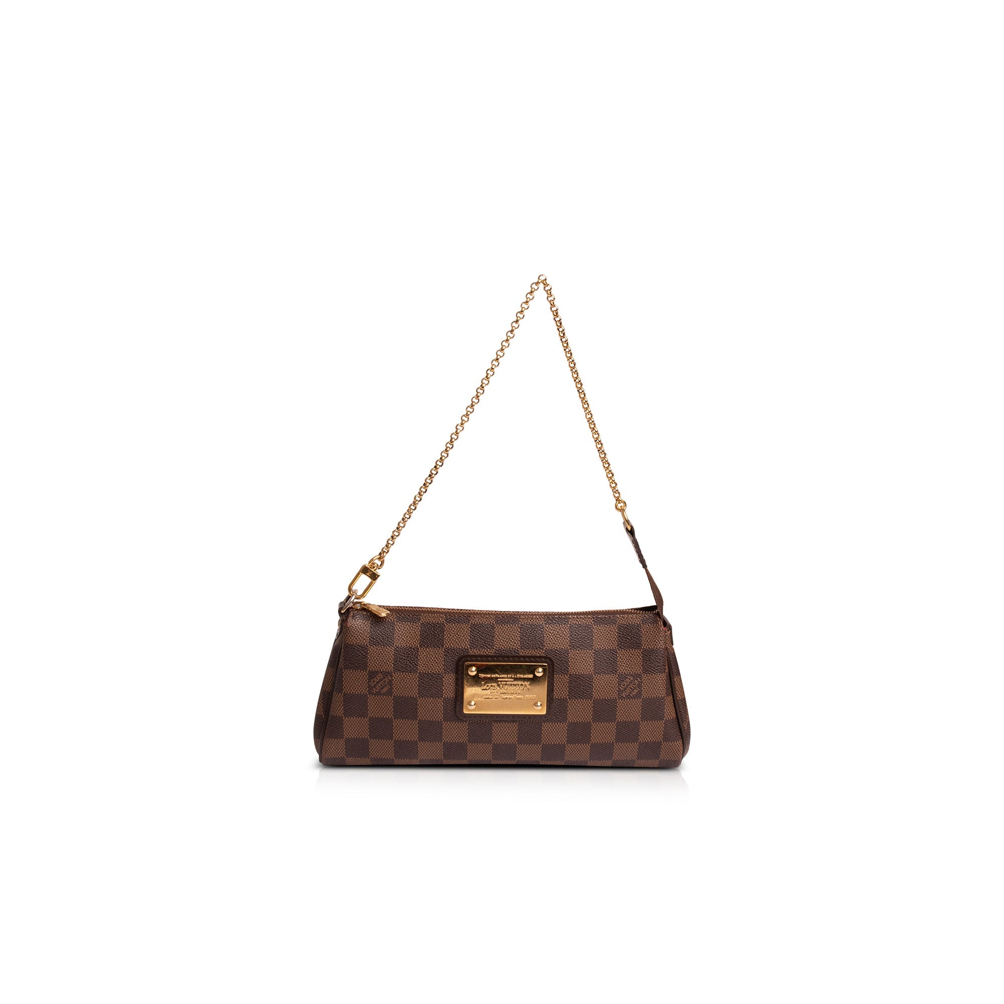 Louis Vuitton Damier Ebene Eva Clutch w/ Strap