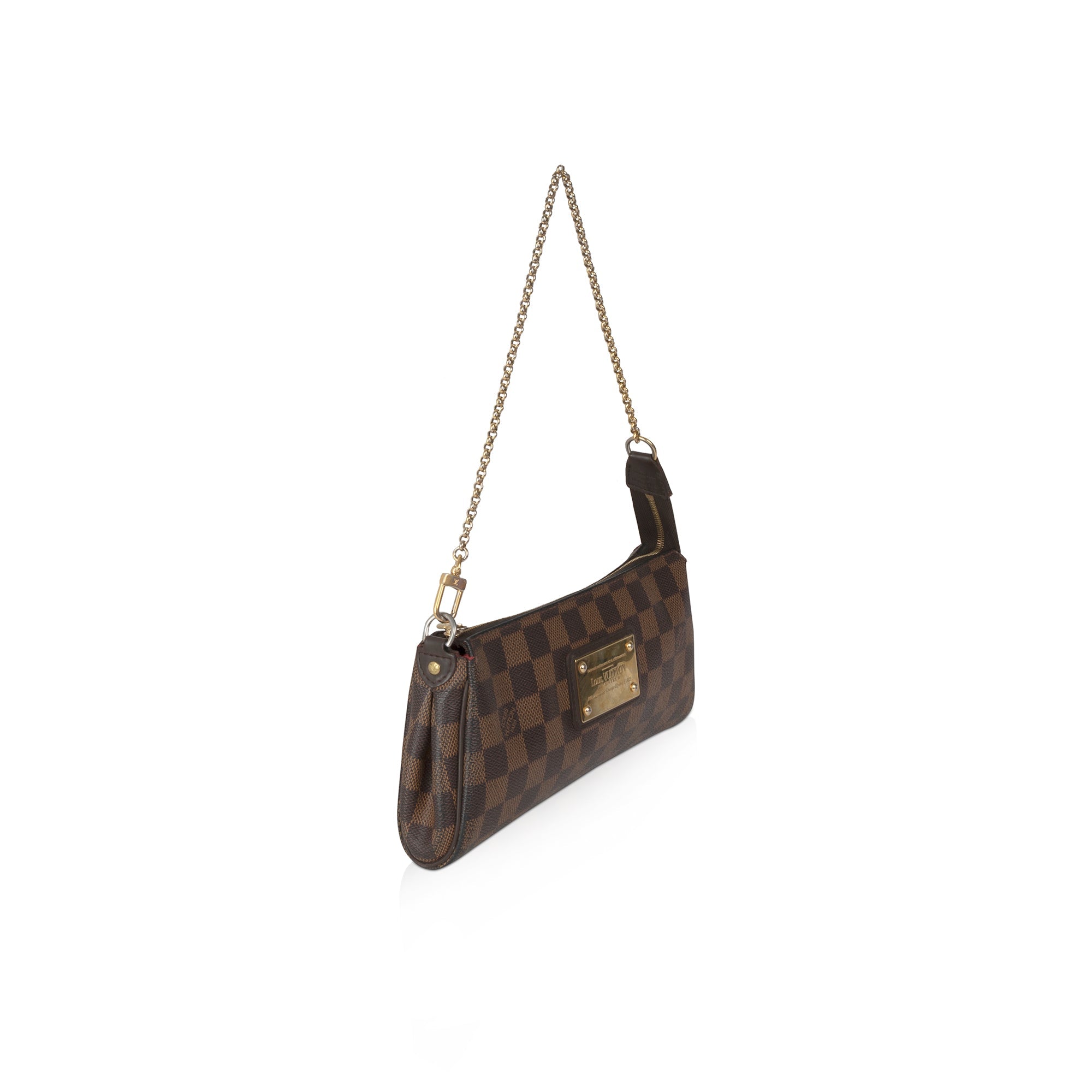 Louis Vuitton Damier Ebene Eva Clutch w/ Strap