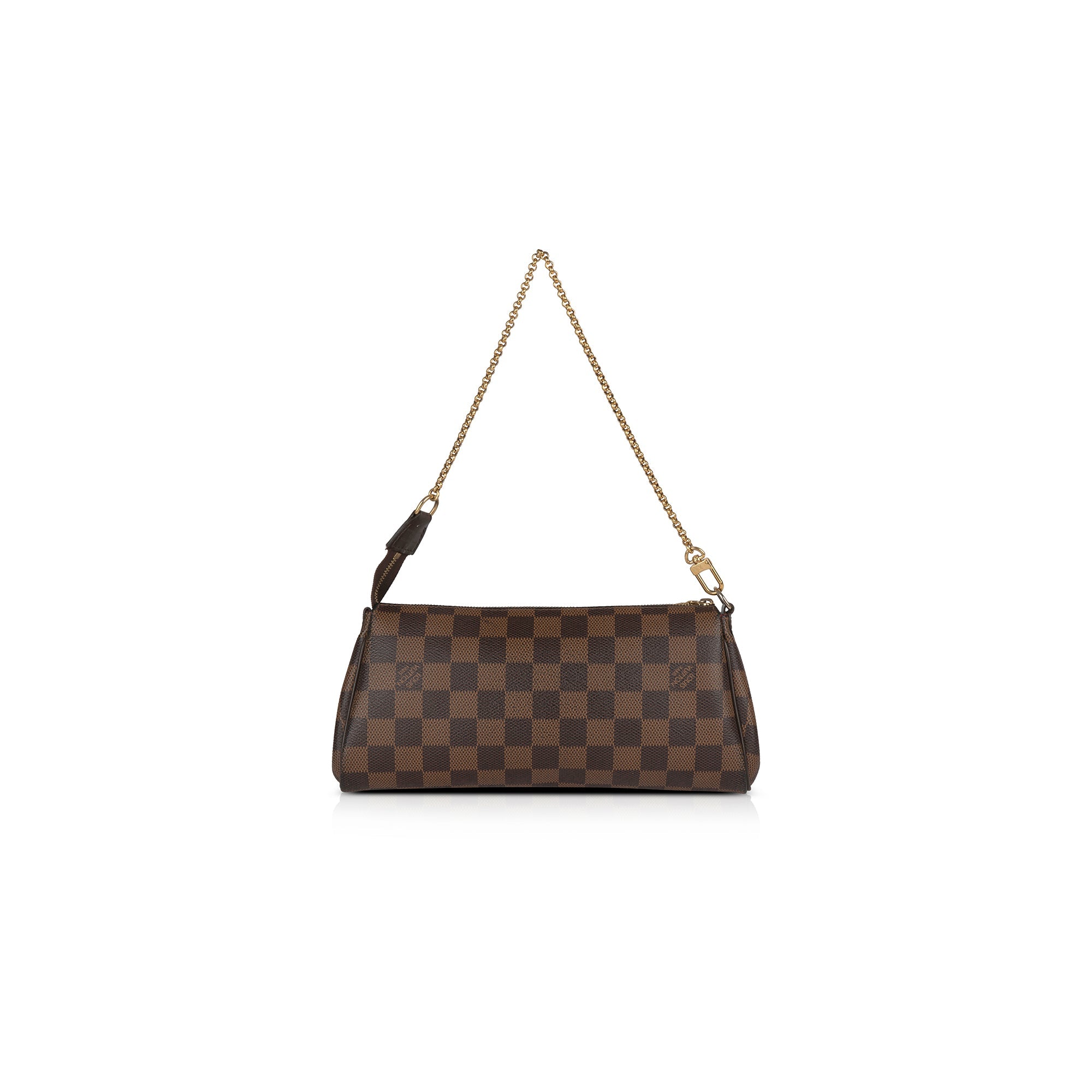 Louis Vuitton Damier Ebene Eva Clutch w/ Strap