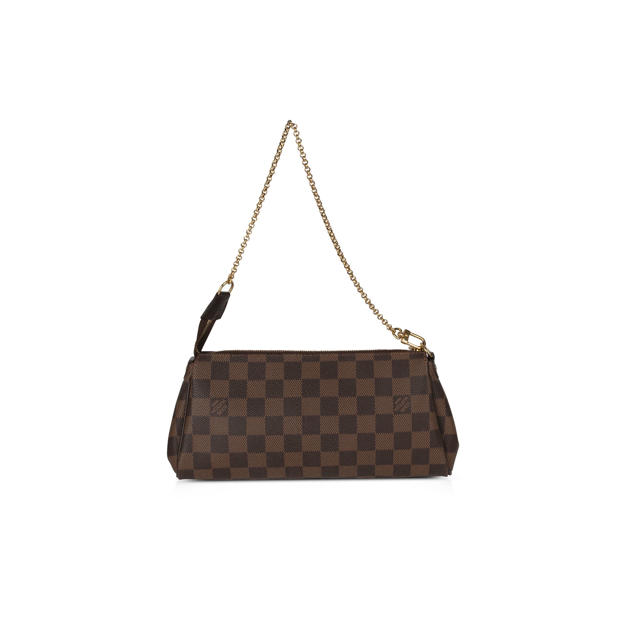 Louis Vuitton Damier Ebene Eva Clutch w/ Strap