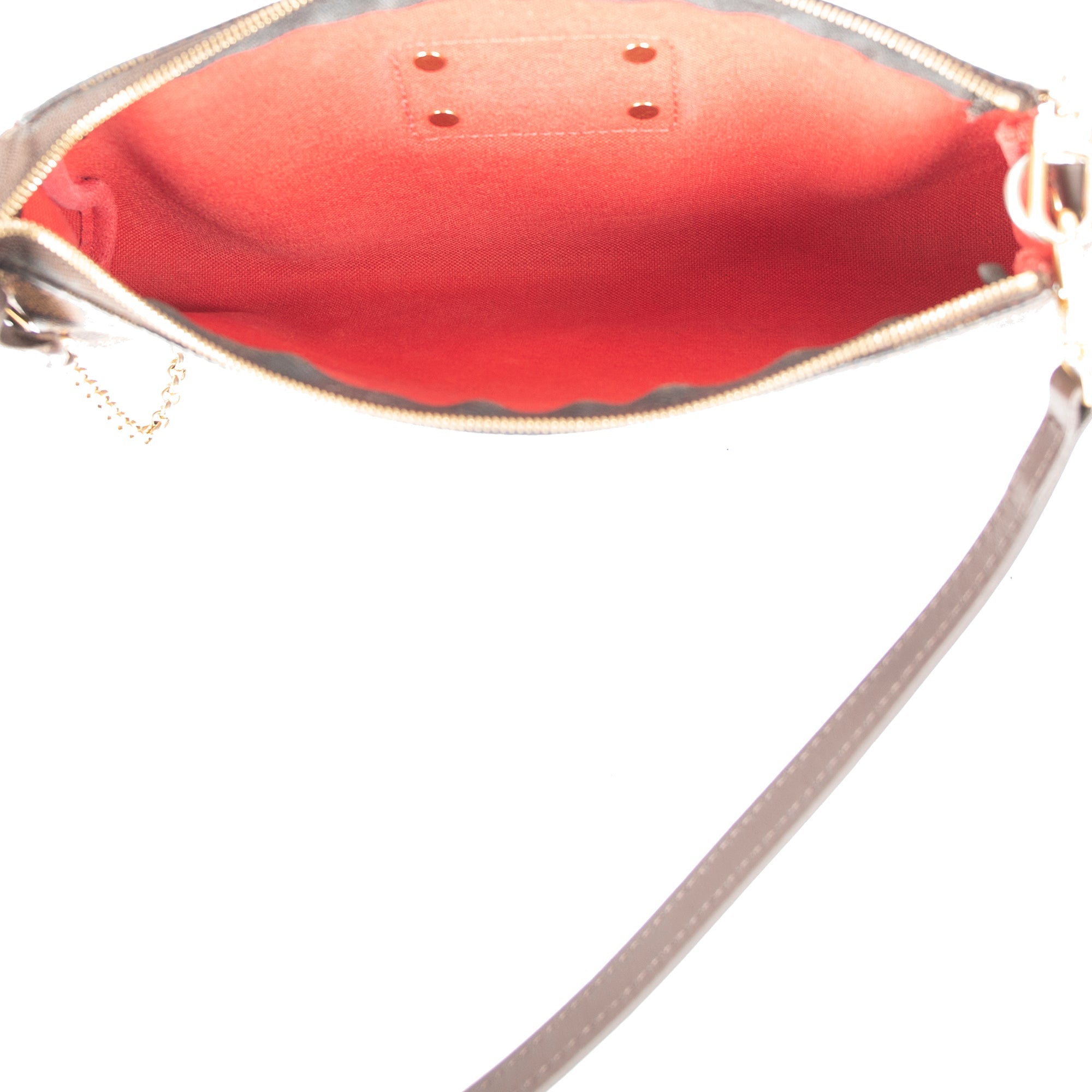 Louis Vuitton Damier Ebene Eva Clutch w/ Strap