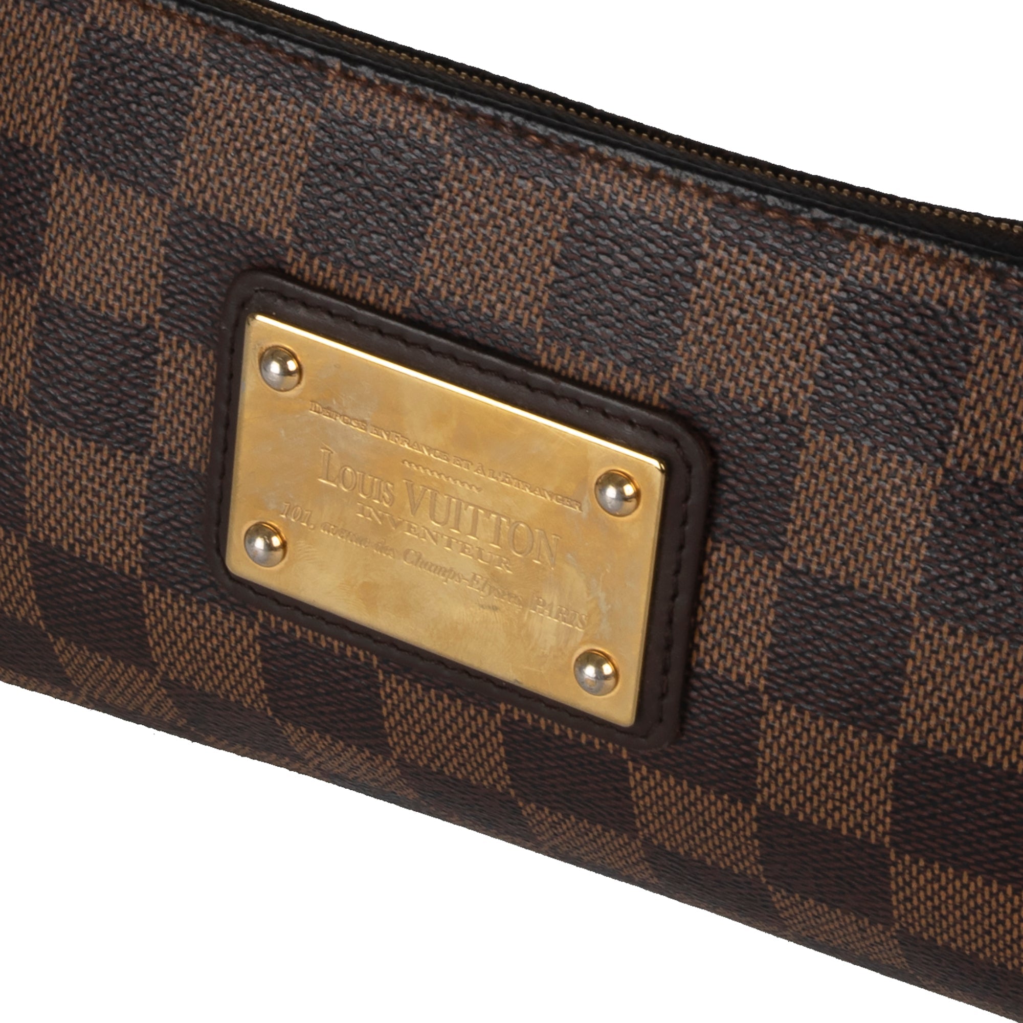 Louis Vuitton Damier Ebene Eva Clutch w/ Strap