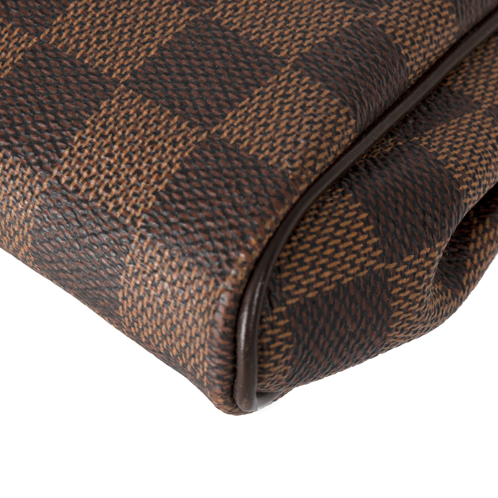 Louis Vuitton Damier Ebene Eva Clutch w/ Strap