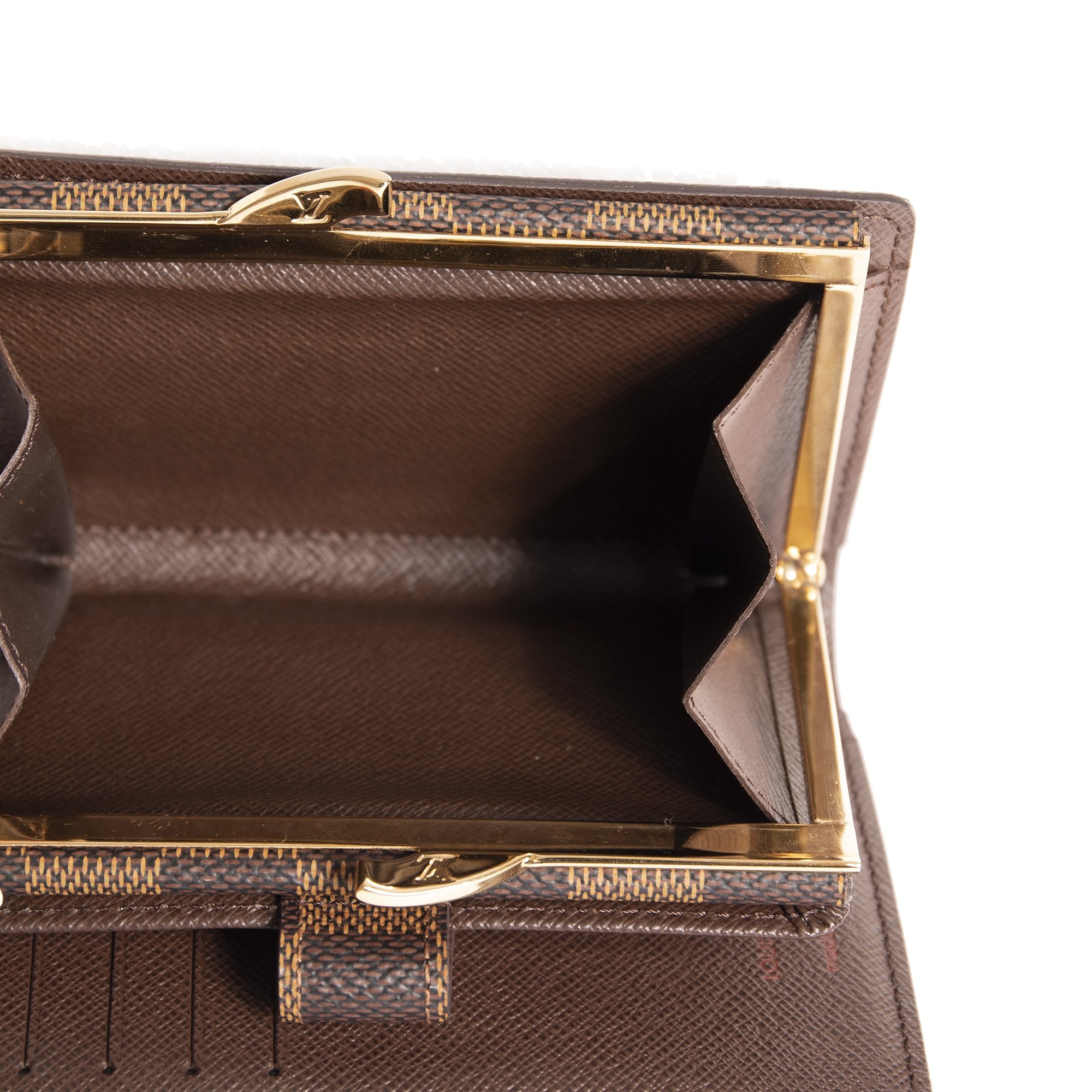 Louis Vuitton Damier Ebene French Purse Wallet w/ Box