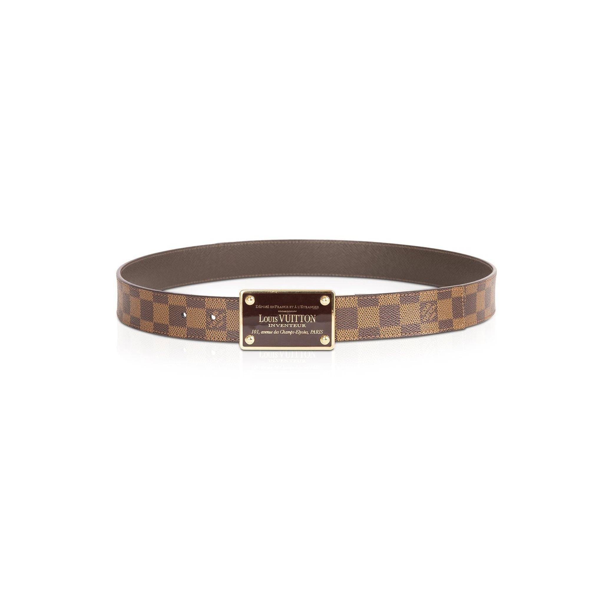 Louis Vuitton Damier Ebene Inventeur Reversible 35MM Belt