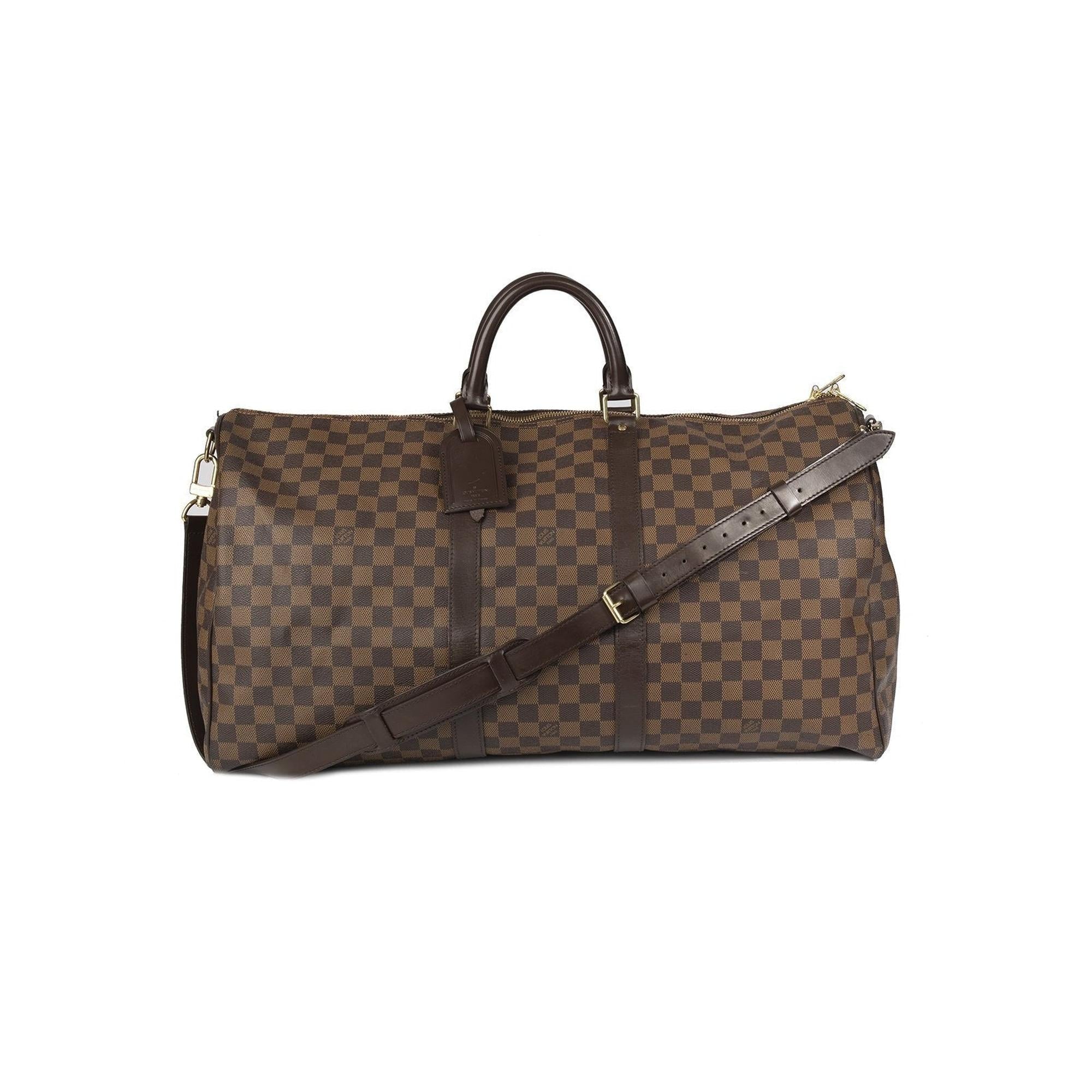 Louis Vuitton Damier Ebene Keepall Bandoulière 55