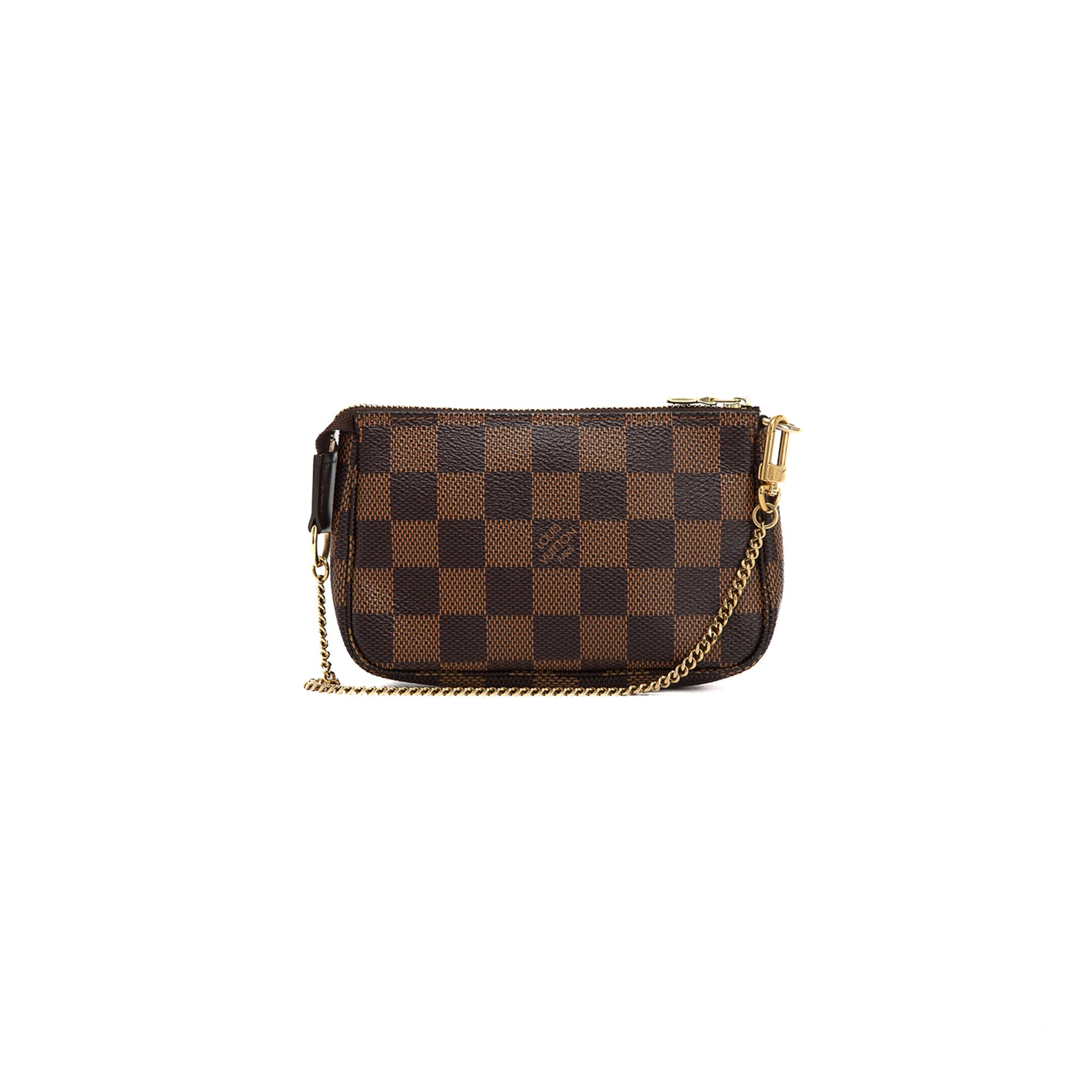 Louis Vuitton Damier Ebene Mini Pochette Accessories w/ Box