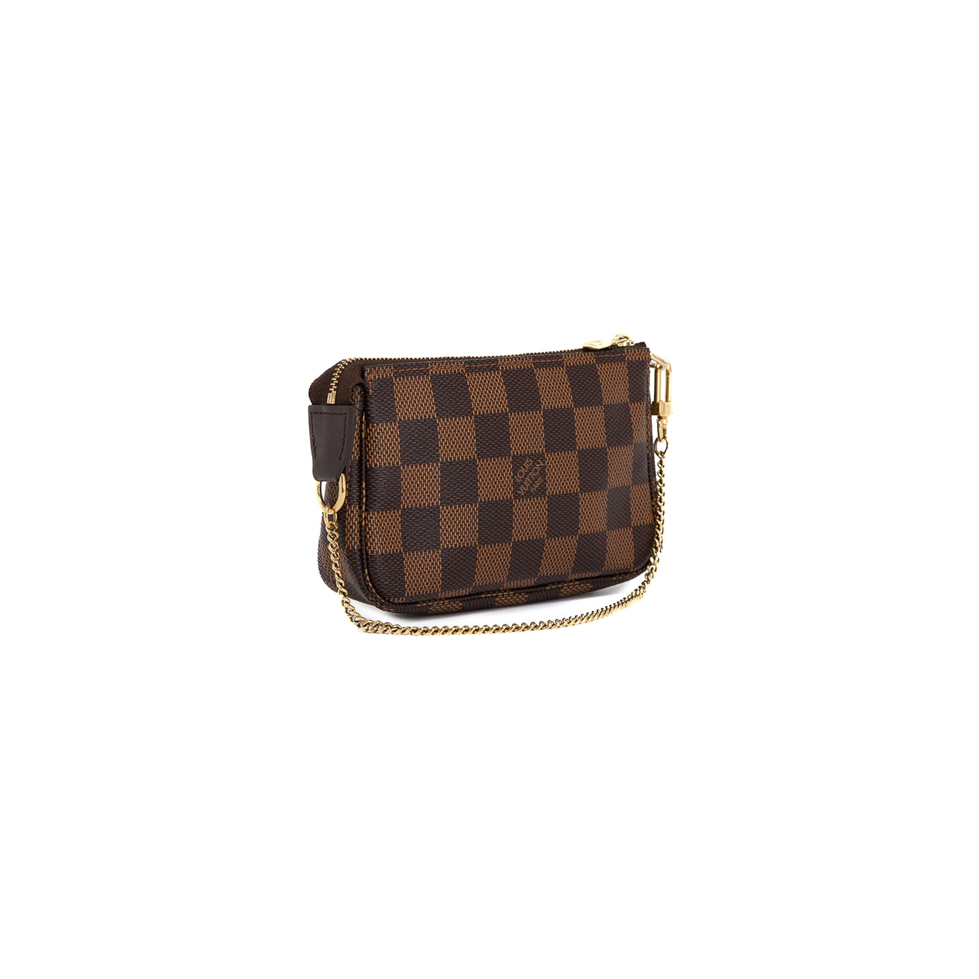 Louis Vuitton Damier Ebene Mini Pochette Accessories w/ Box