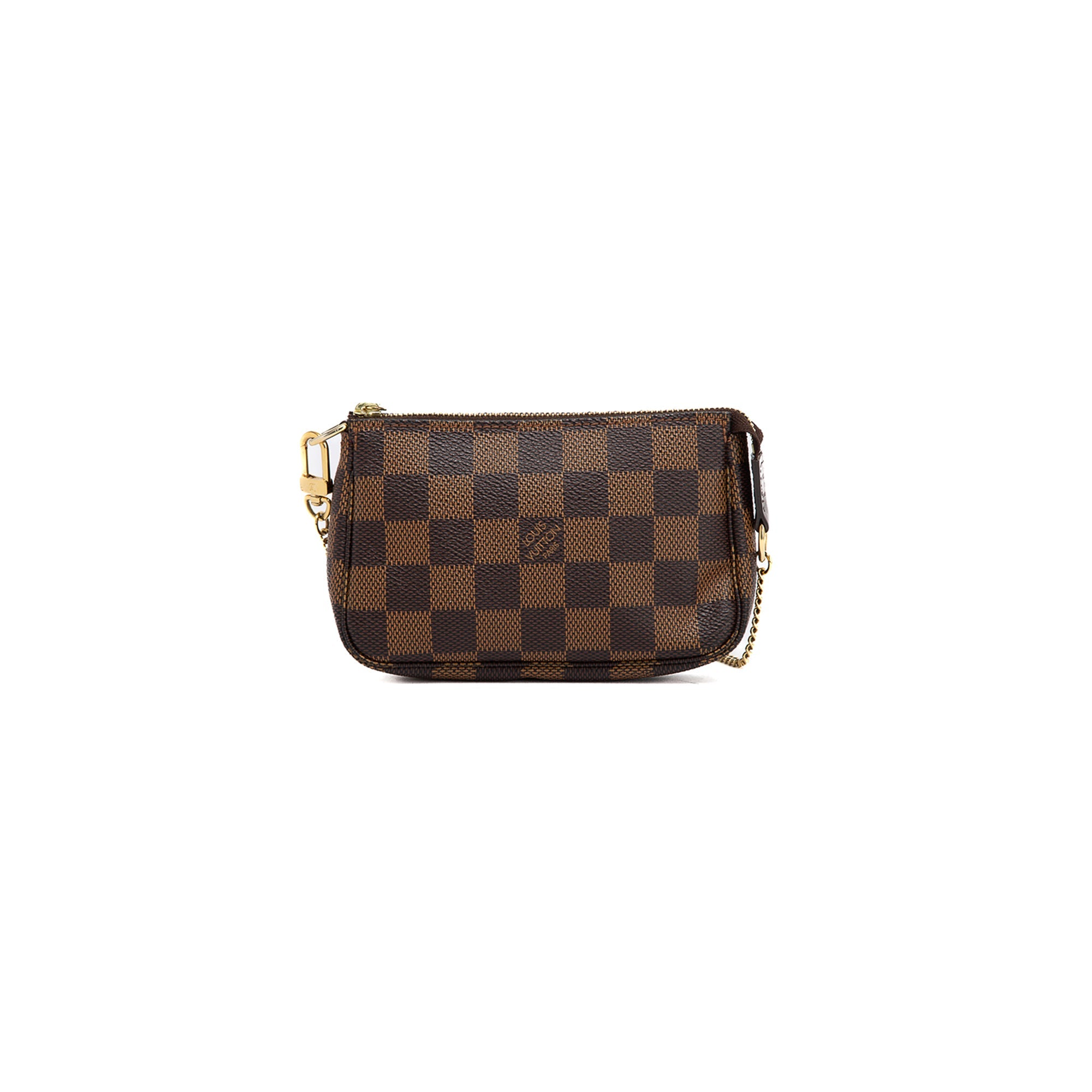 Louis Vuitton Damier Ebene Mini Pochette Accessories w/ Box