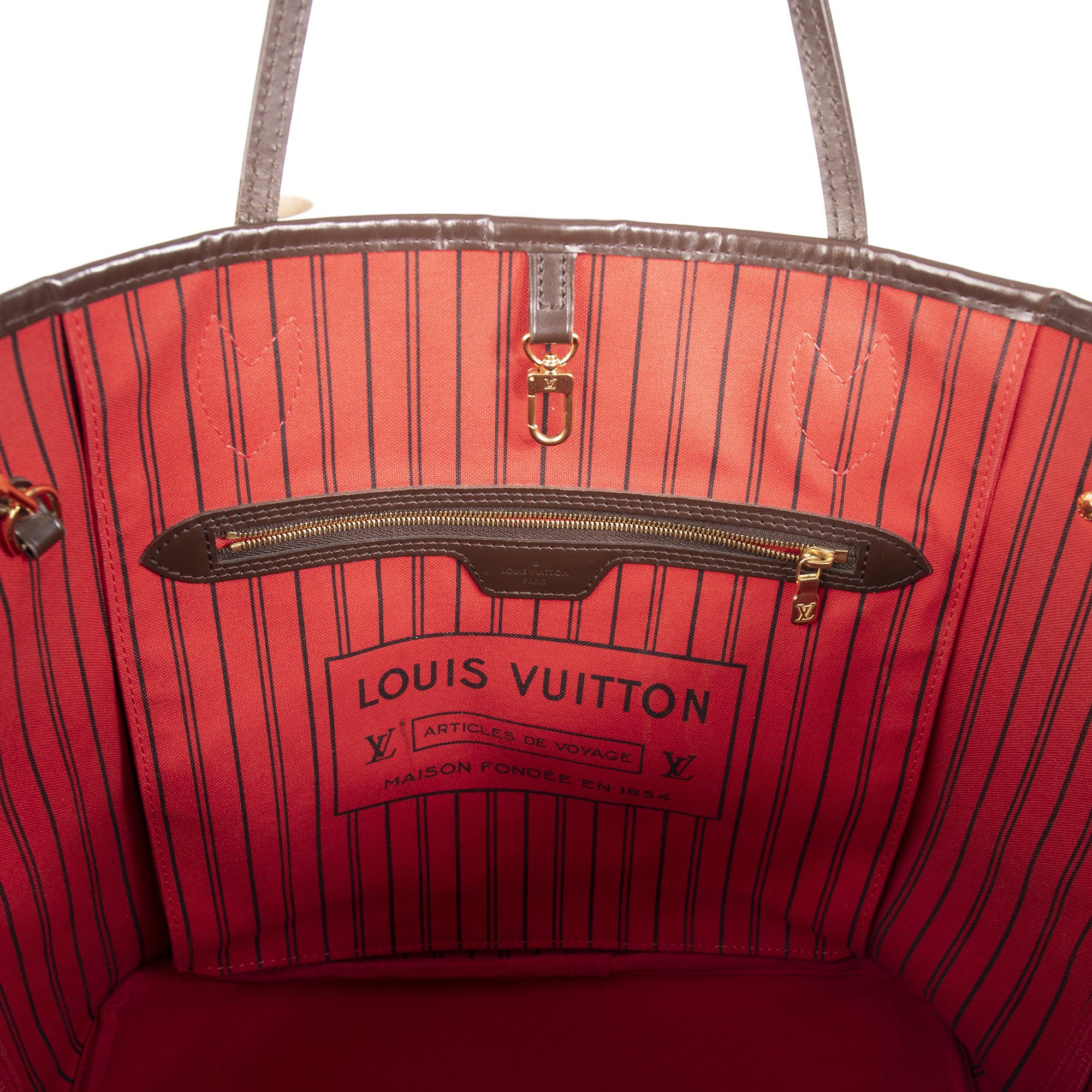 Louis Vuitton Damier Ebene Neverfull MM w/ Pouch