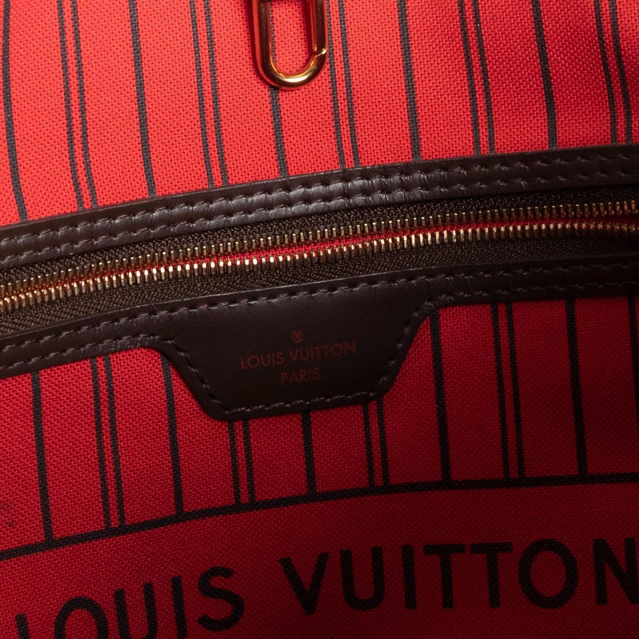 Louis Vuitton Damier Ebene Neverfull MM w/ Pouch