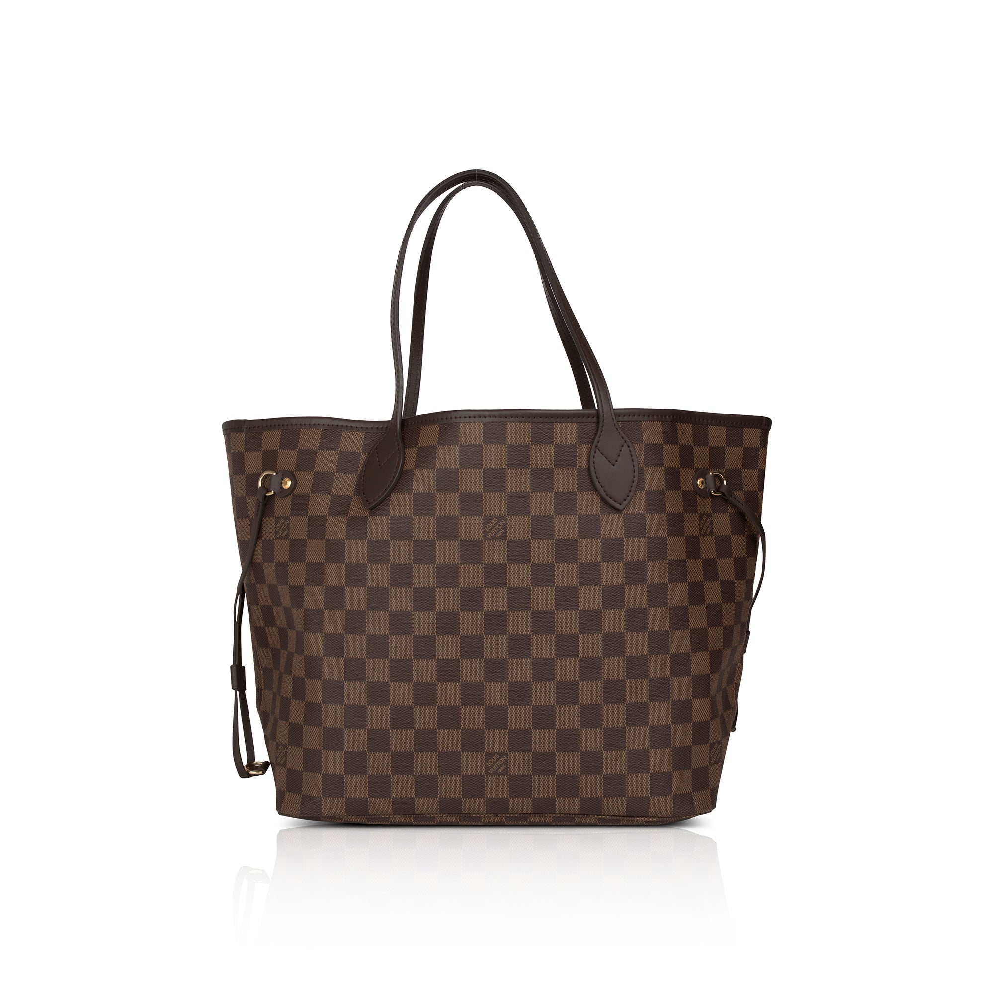 Louis Vuitton Damier Ebene Neverfull MM w/ Pouch & Box