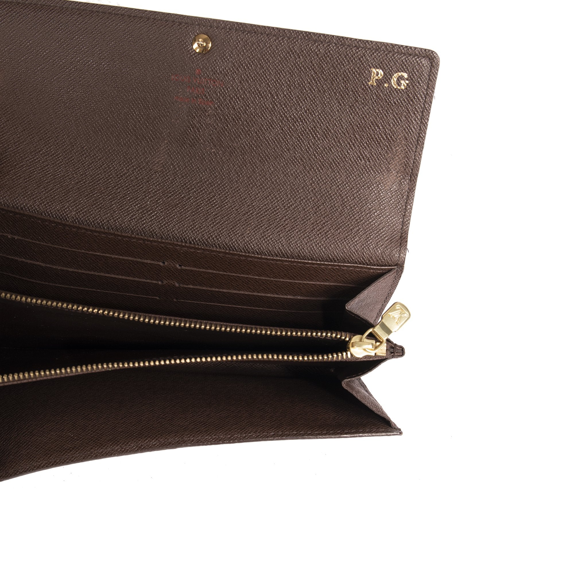 Louis Vuitton Damier Ebene Sarah Wallet