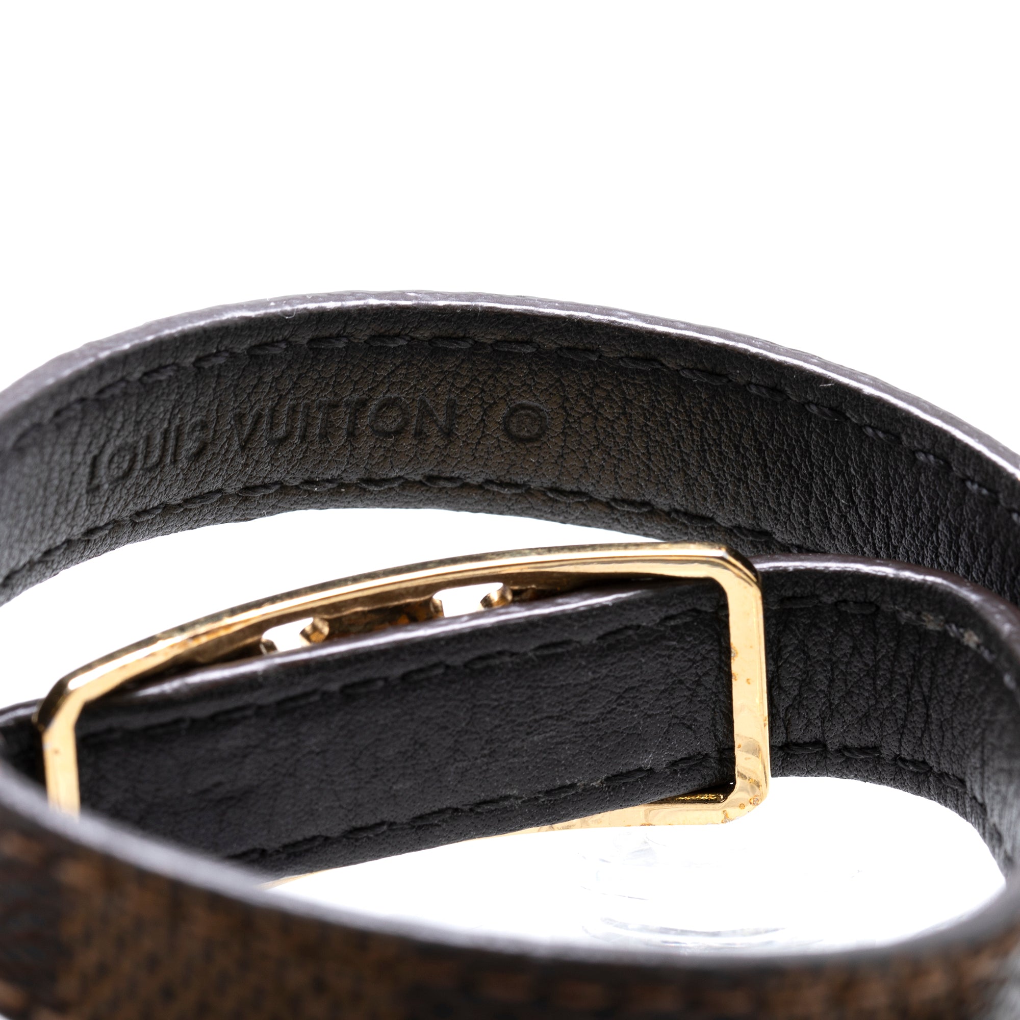 Louis Vuitton Damier Ebene Sign It Bracelet w/ Box
