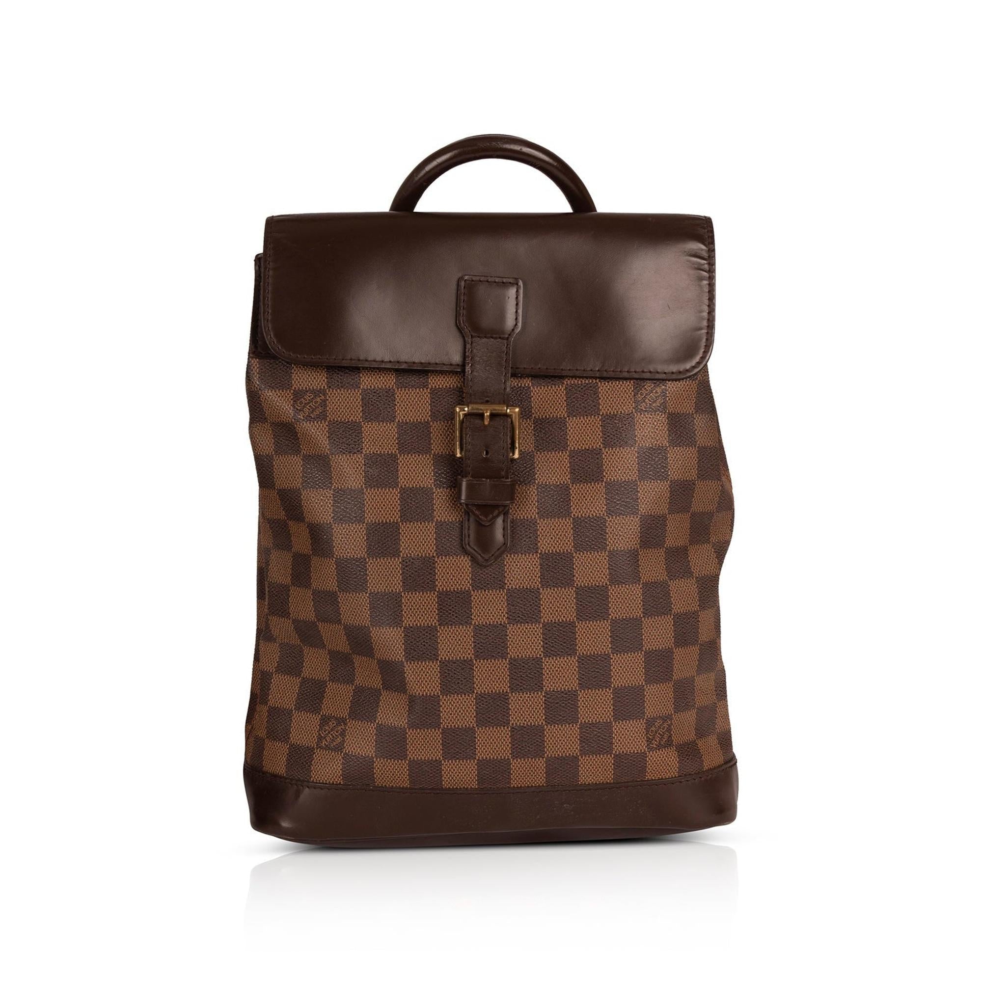 Louis Vuitton Damier Ebene Soho Backpack